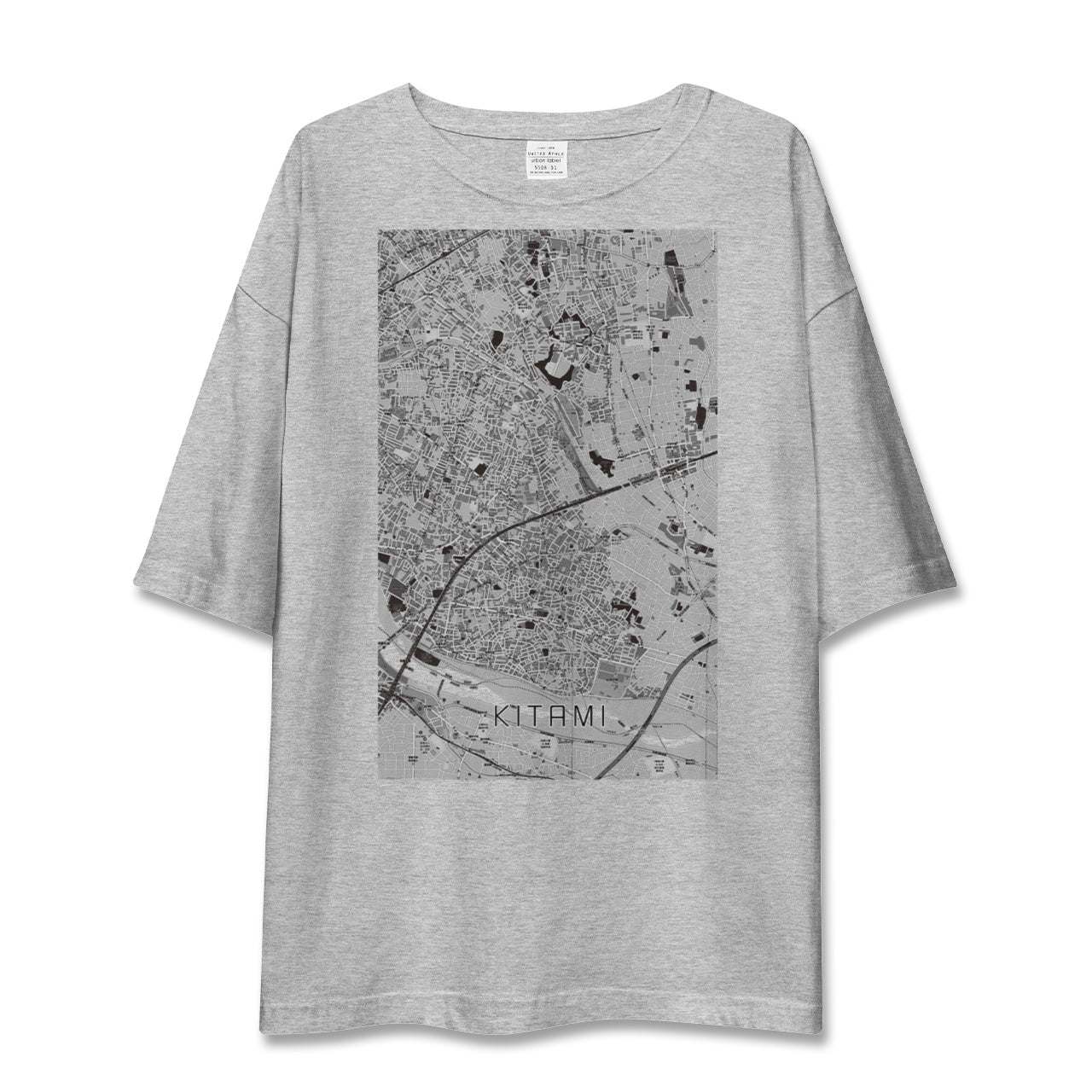 【喜多見(東京都)】地図柄ビッグシルエットTシャツ