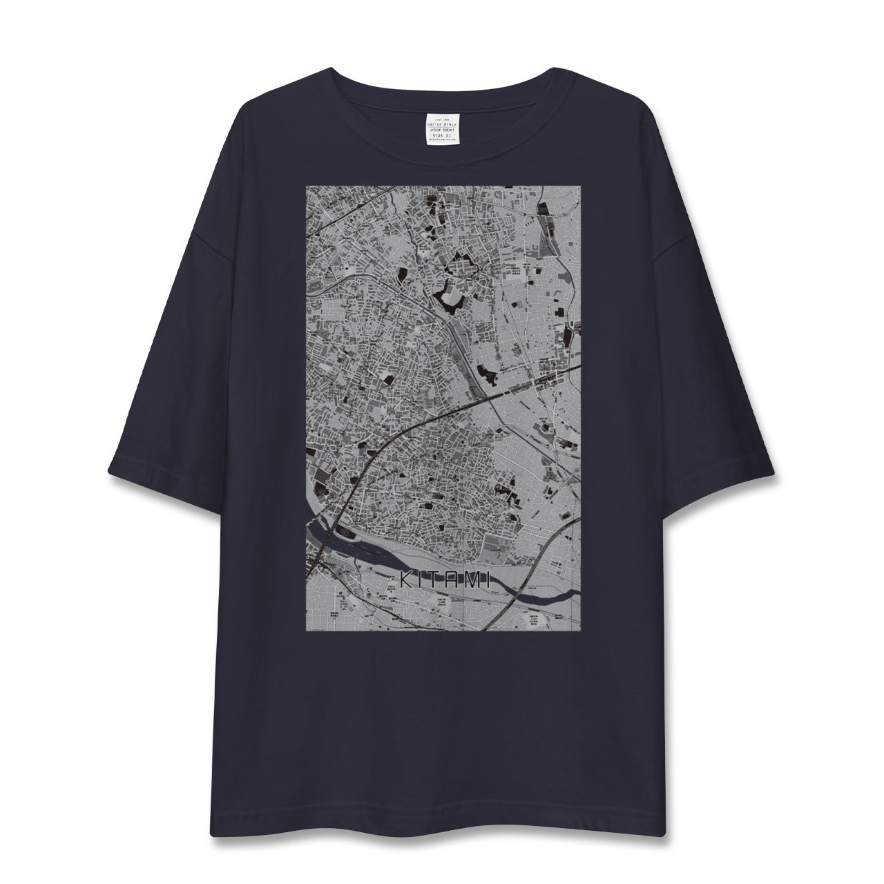 【喜多見(東京都)】地図柄ビッグシルエットTシャツ