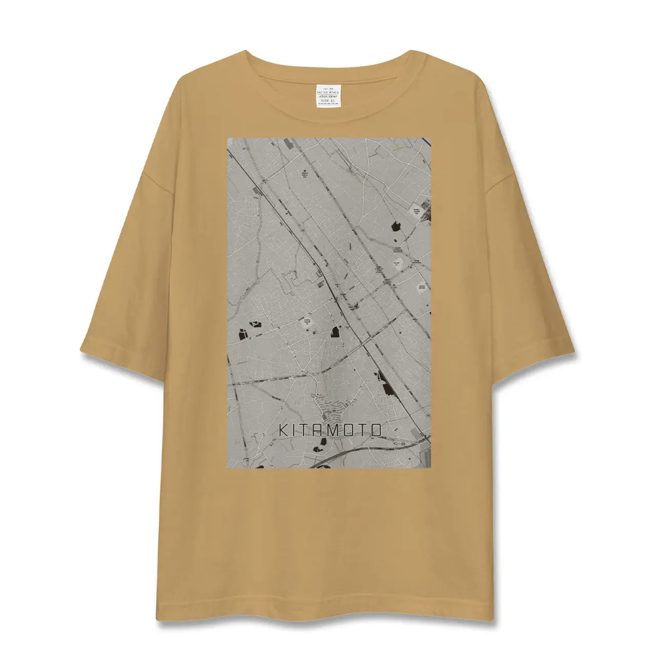 【北本(埼玉県)】地図柄ビッグシルエットTシャツ
