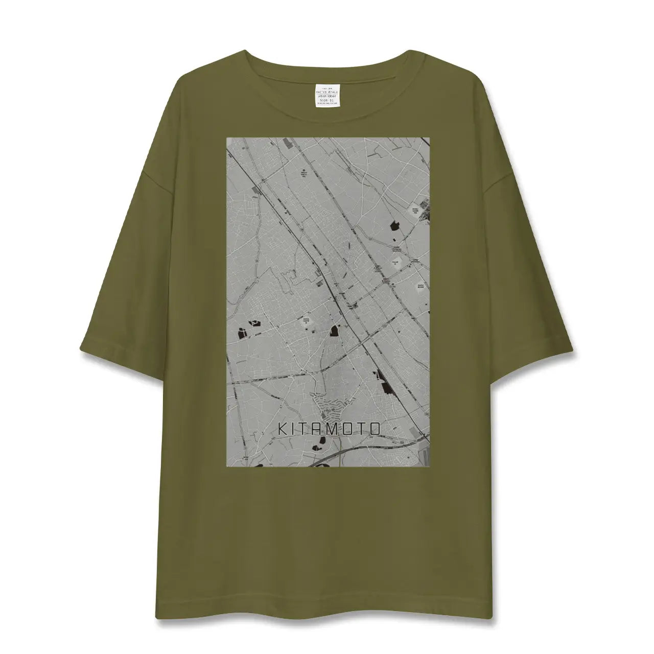 【北本(埼玉県)】地図柄ビッグシルエットTシャツ