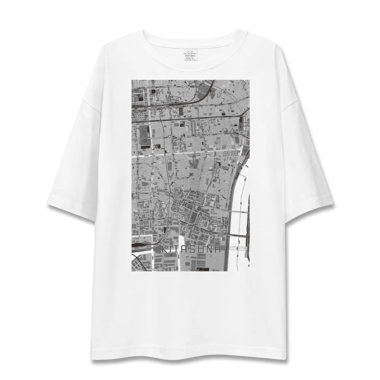 【北砂(東京都)】地図柄ビッグシルエットTシャツ