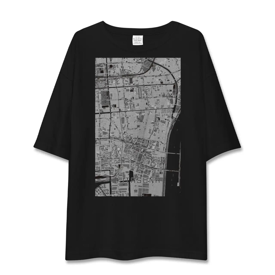 【北砂(東京都)】地図柄ビッグシルエットTシャツ