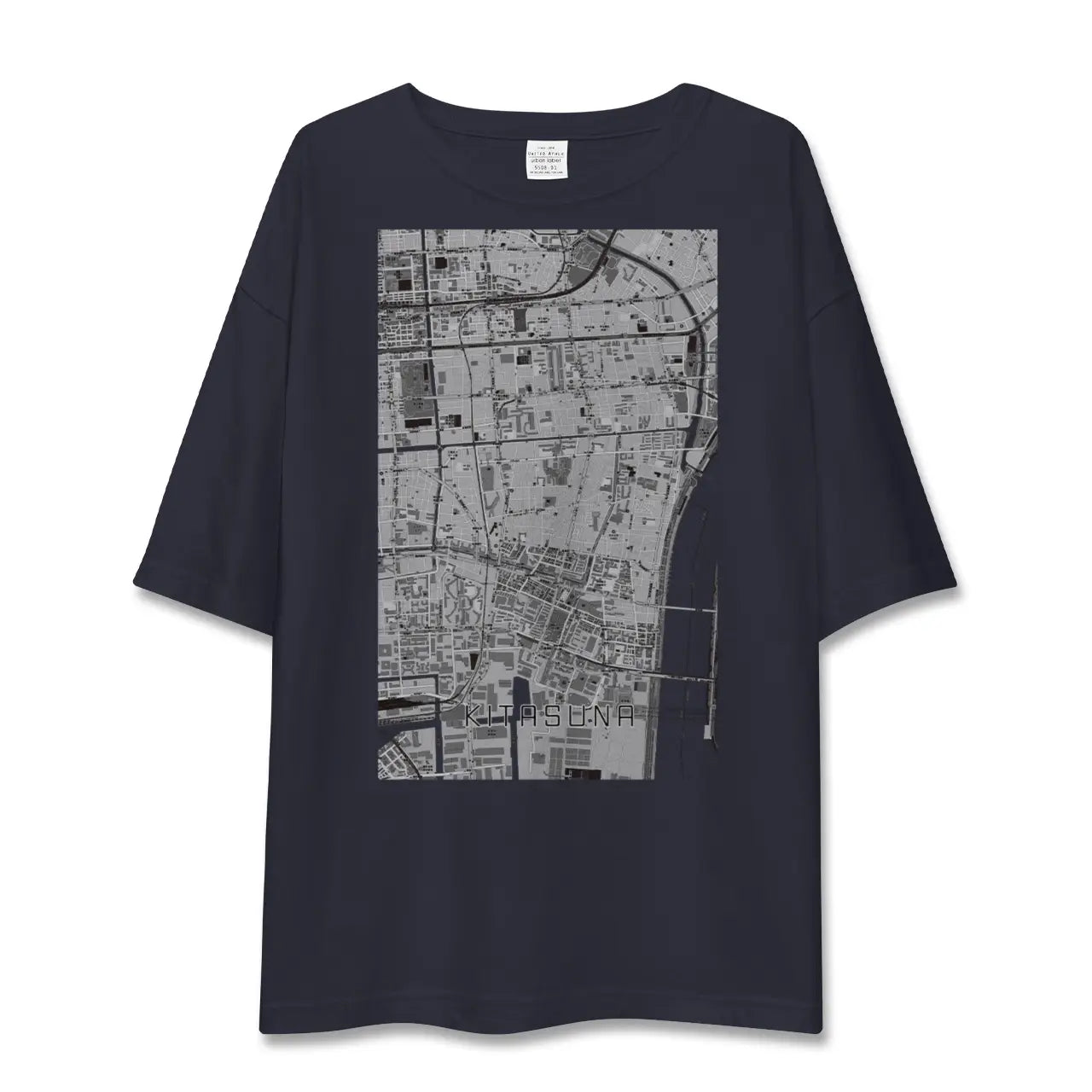 【北砂(東京都)】地図柄ビッグシルエットTシャツ