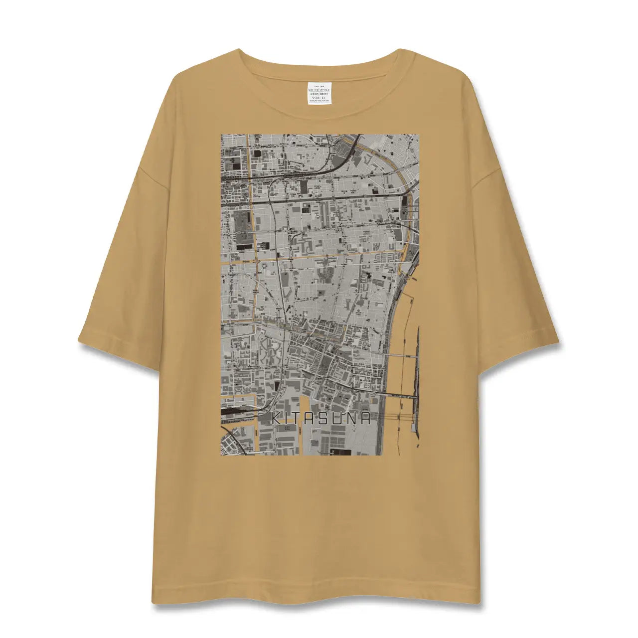 【北砂(東京都)】地図柄ビッグシルエットTシャツ