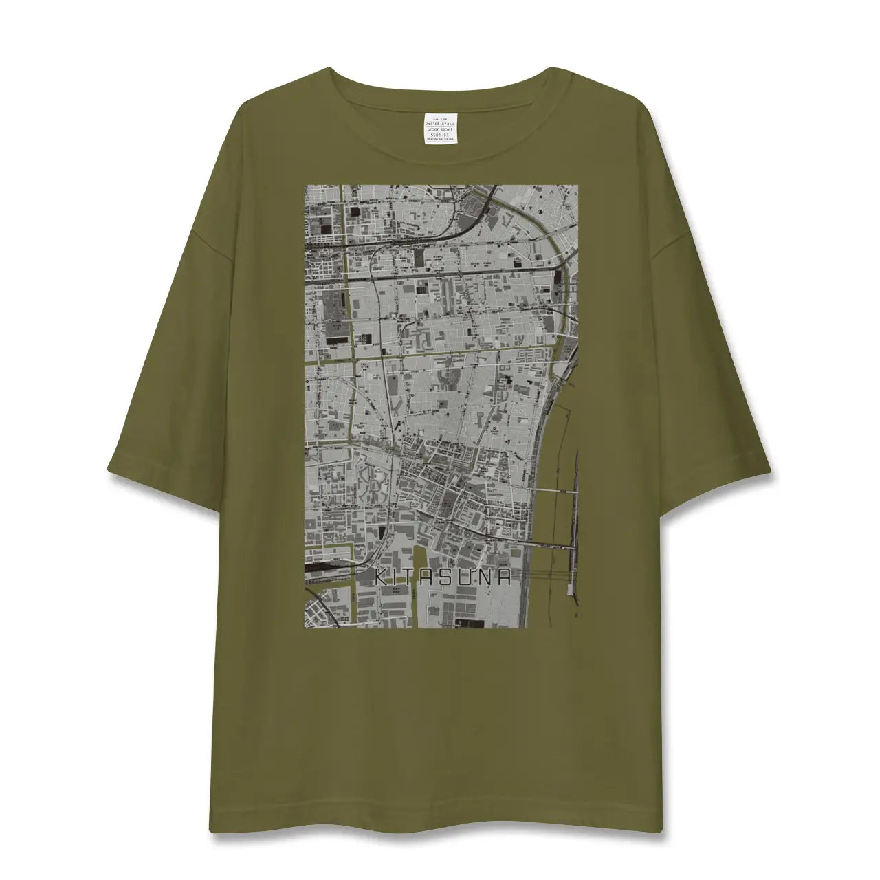 【北砂(東京都)】地図柄ビッグシルエットTシャツ