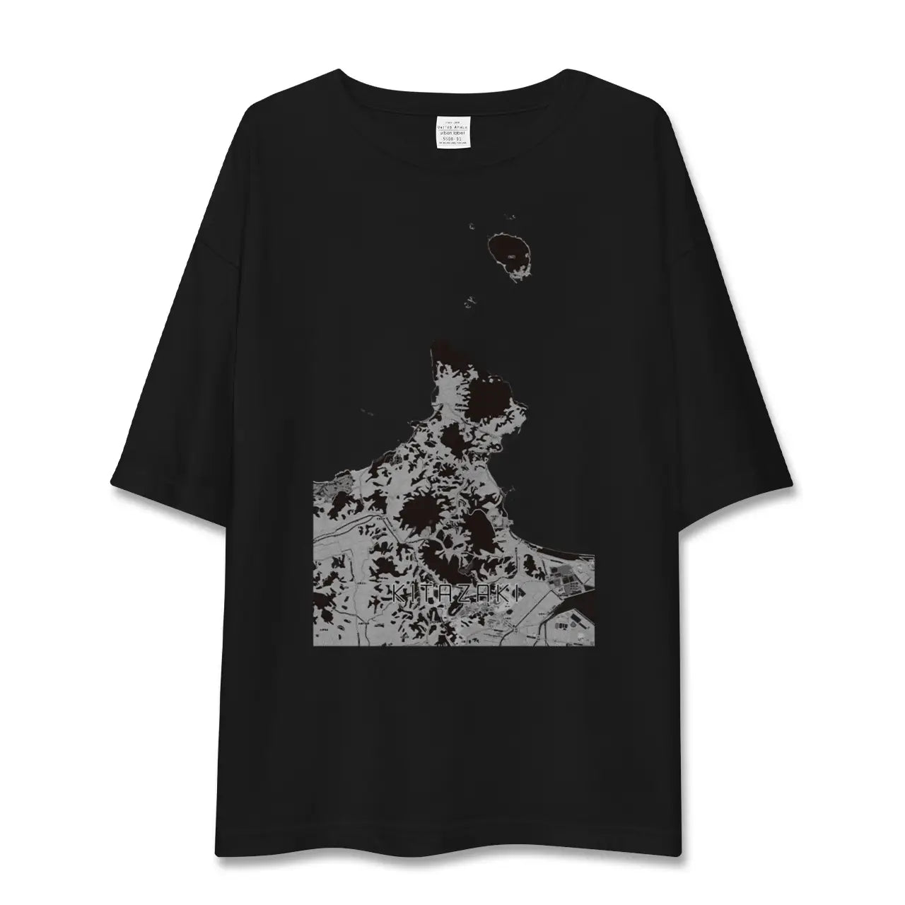 【北崎(福岡県)】地図柄ビッグシルエットTシャツ