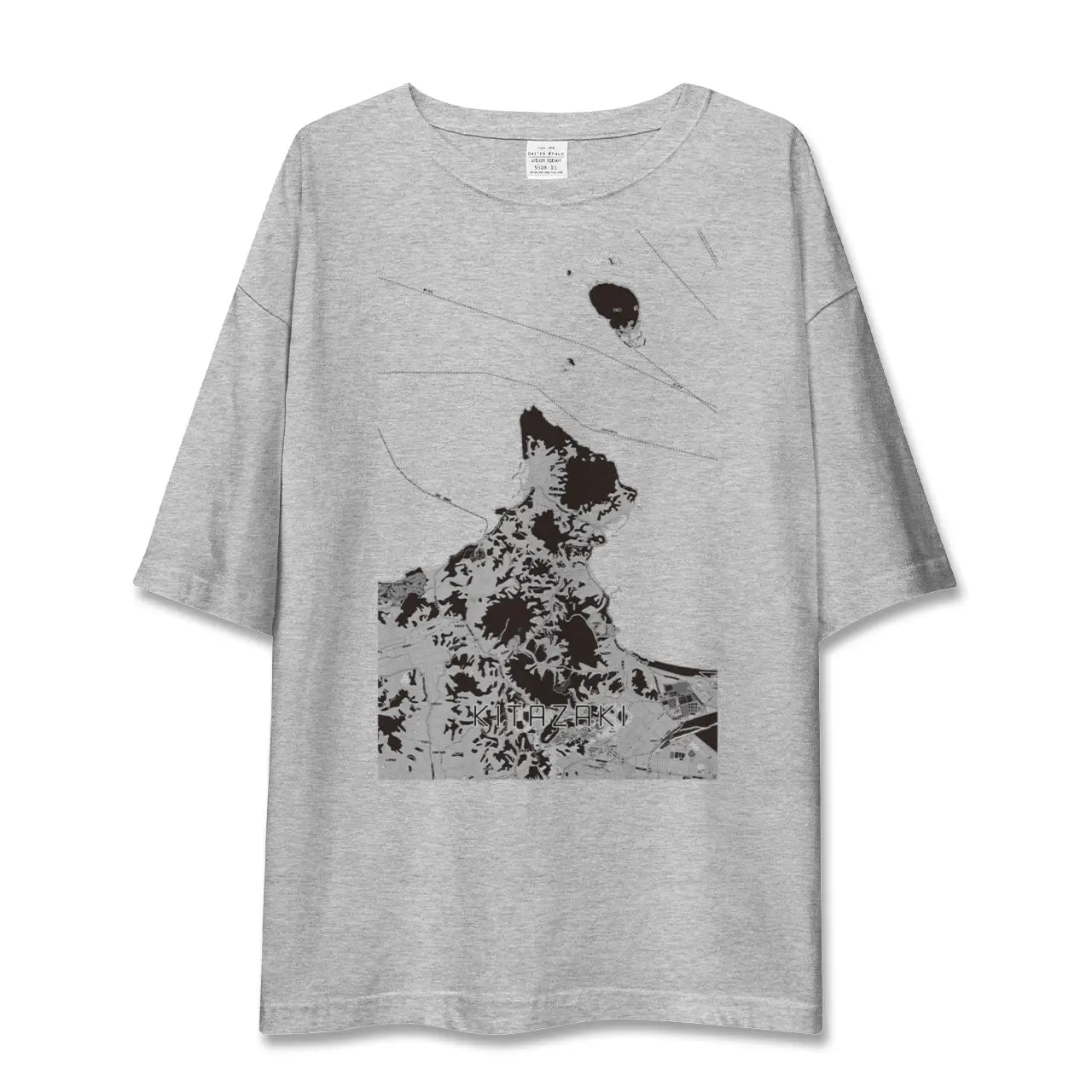 【北崎(福岡県)】地図柄ビッグシルエットTシャツ
