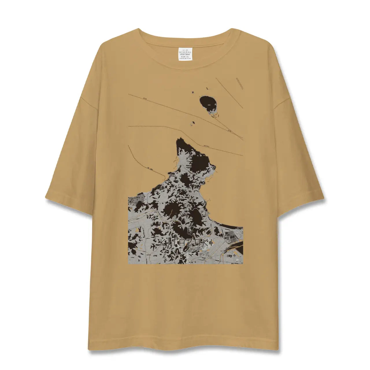 【北崎(福岡県)】地図柄ビッグシルエットTシャツ