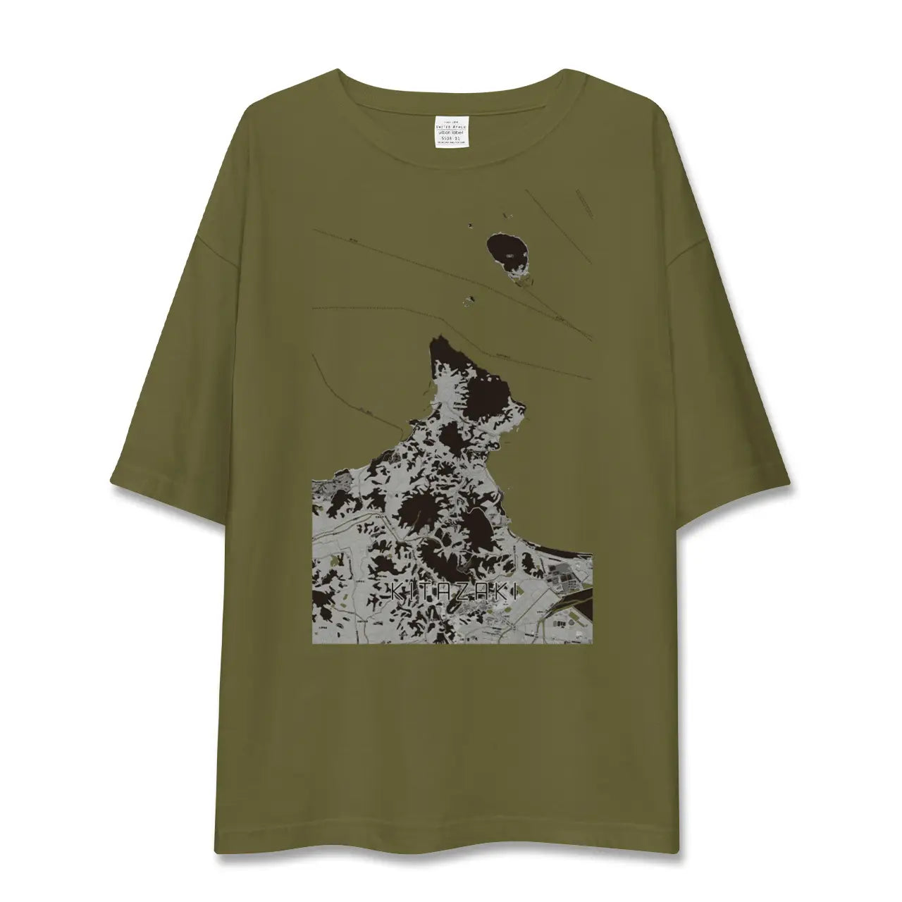 【北崎(福岡県)】地図柄ビッグシルエットTシャツ