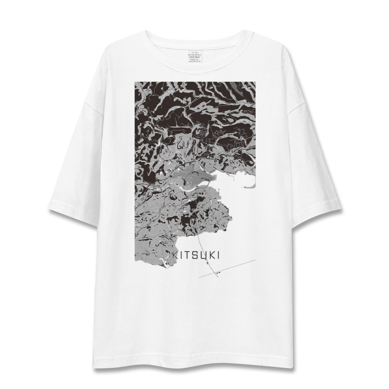 【杵築(大分県)】地図柄ビッグシルエットTシャツ