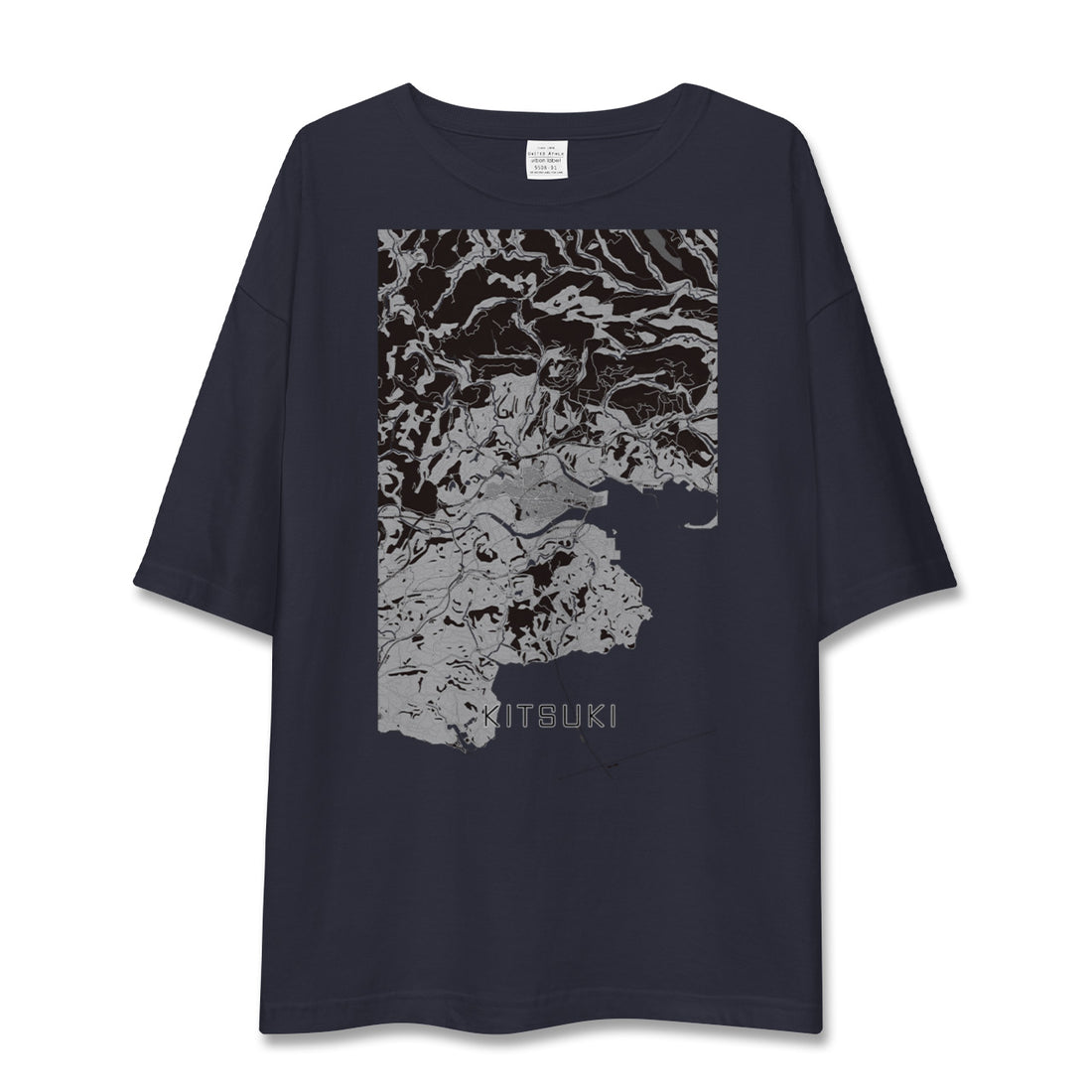 【杵築(大分県)】地図柄ビッグシルエットTシャツ