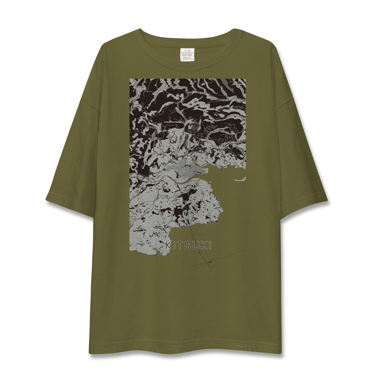 【杵築(大分県)】地図柄ビッグシルエットTシャツ