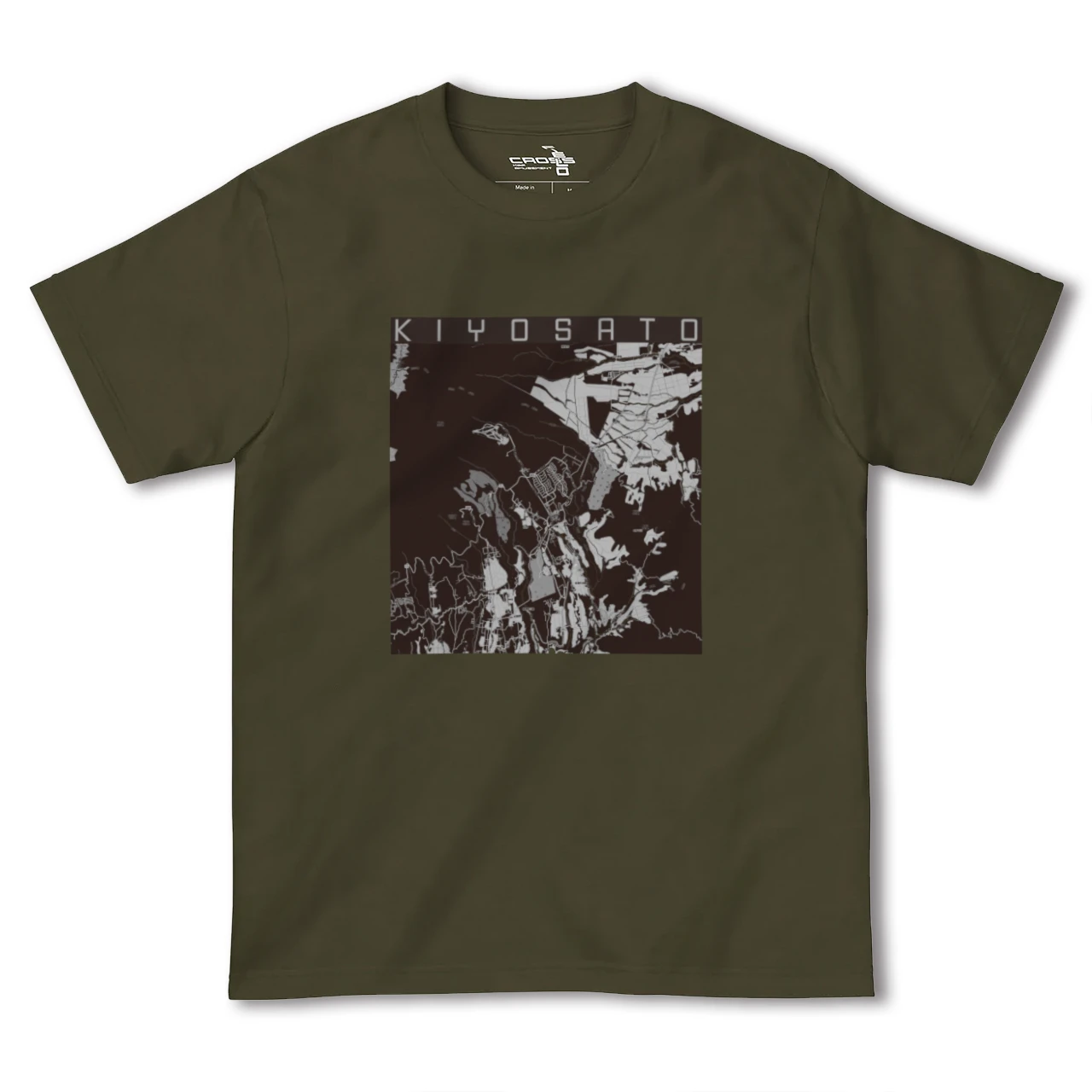 【清里(山梨県)】地図柄ヘビーウェイトTシャツ