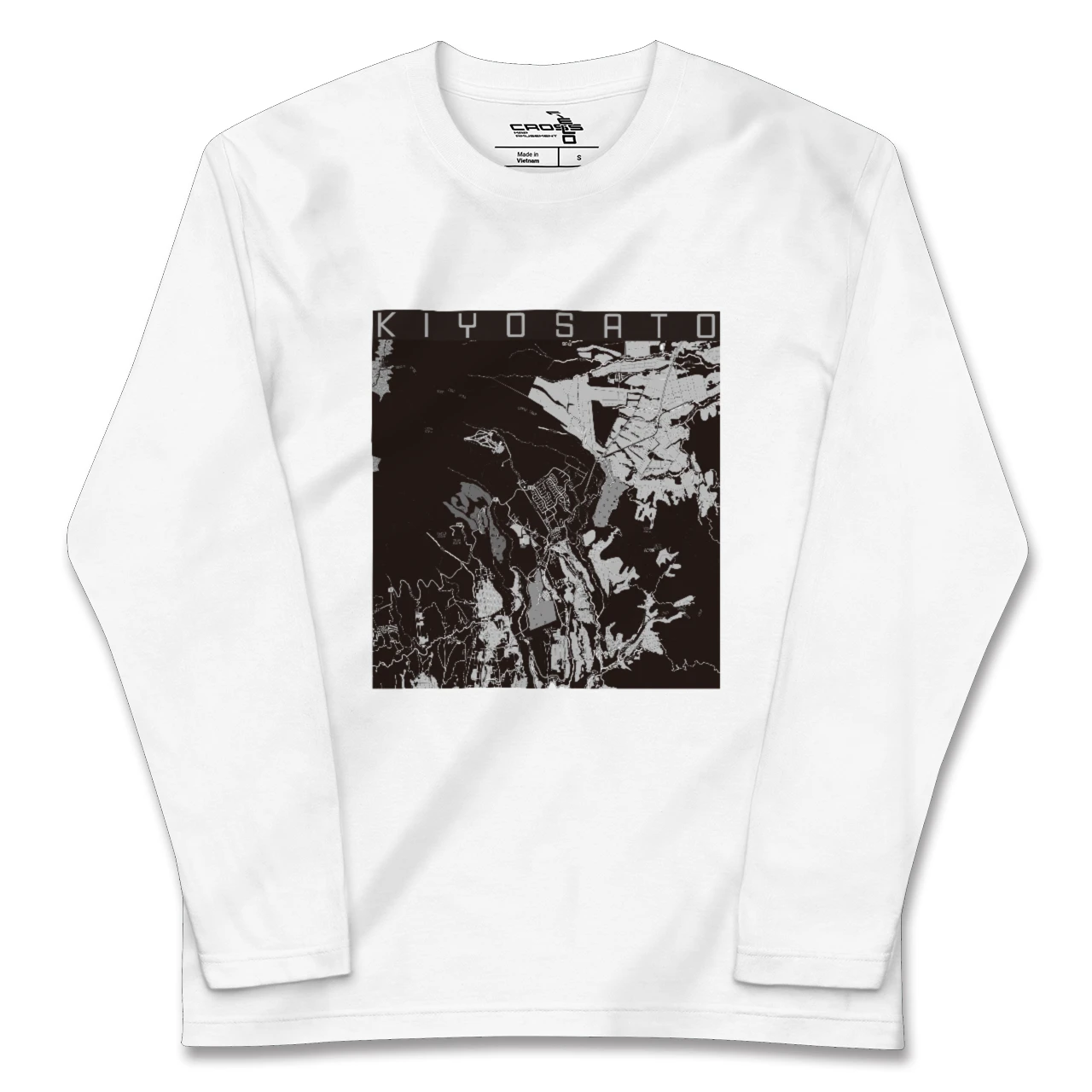 【清里(山梨県)】地図柄ロングスリーブTシャツ