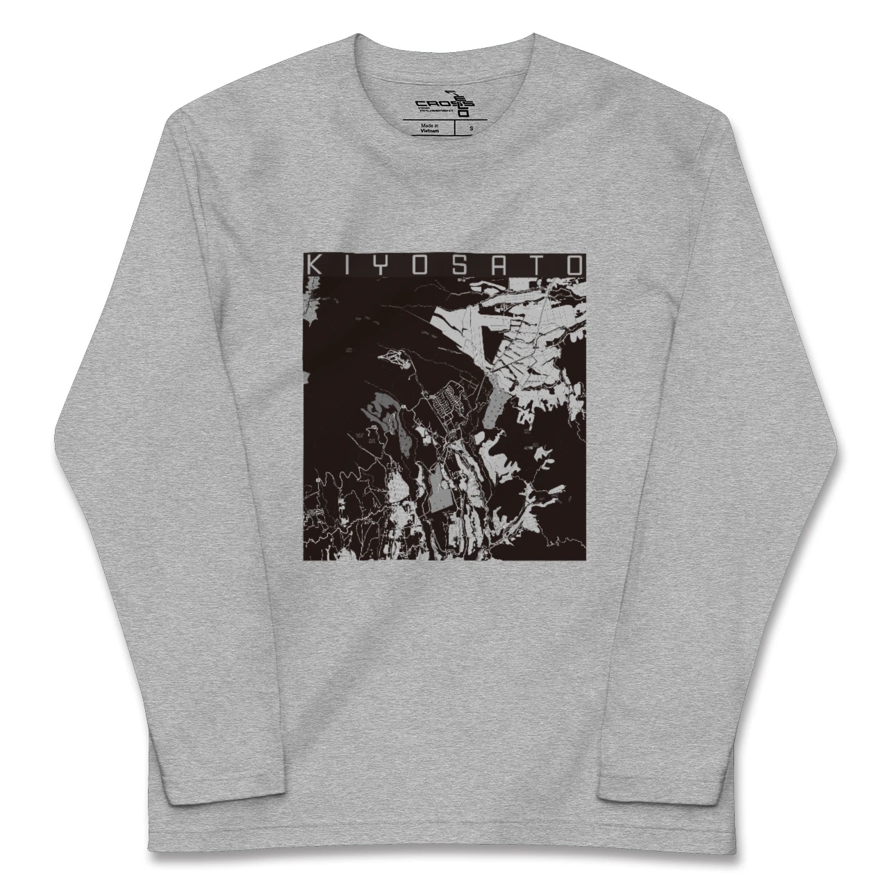【清里(山梨県)】地図柄ロングスリーブTシャツ