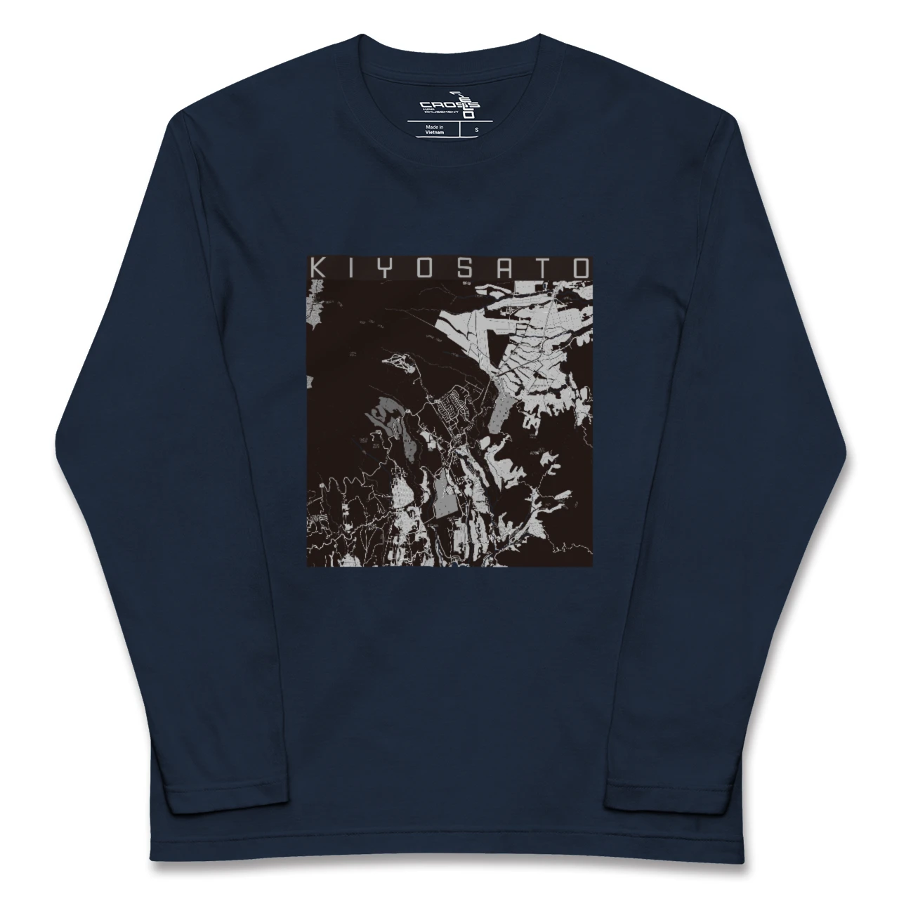 【清里(山梨県)】地図柄ロングスリーブTシャツ