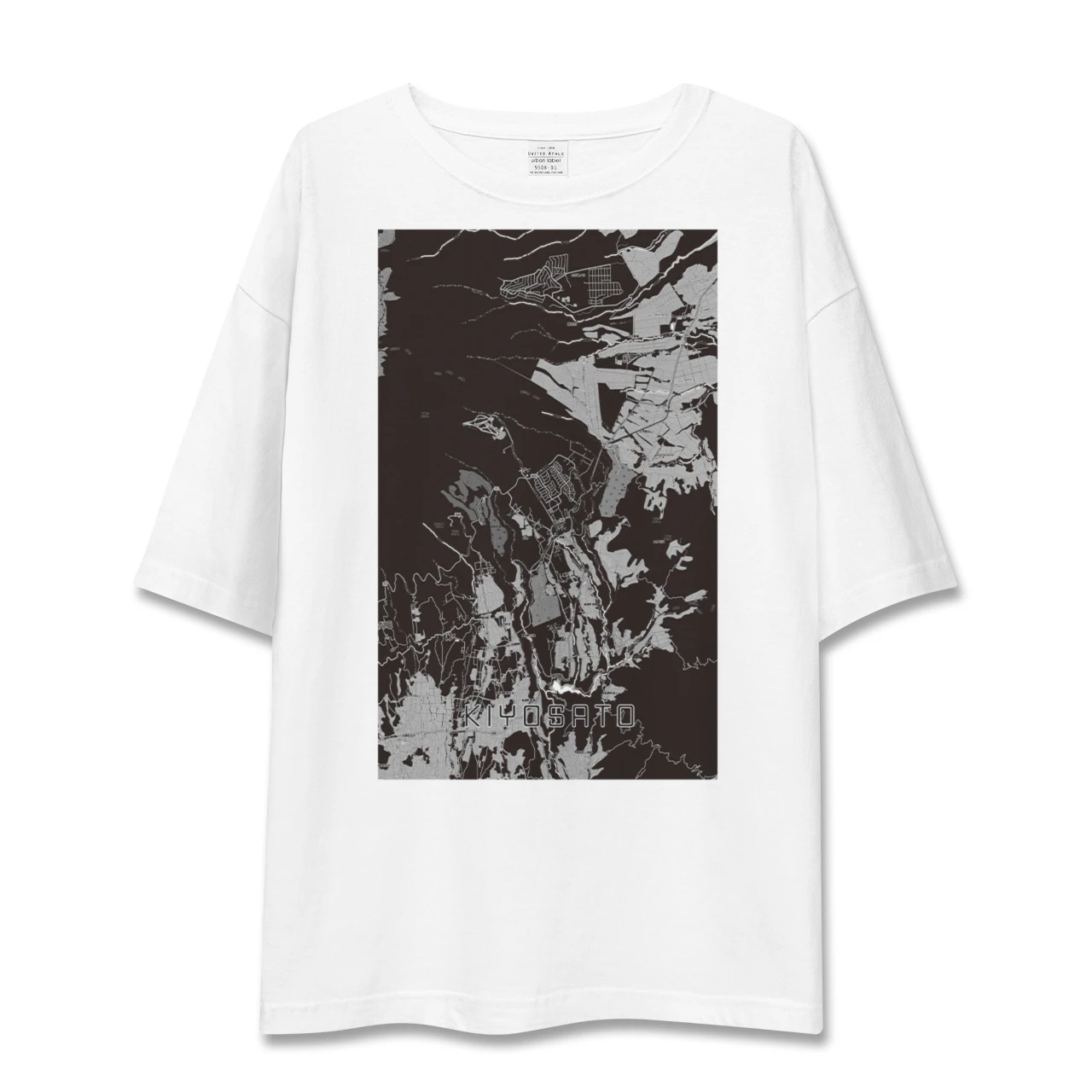 【清里(山梨県)】地図柄ビッグシルエットTシャツ