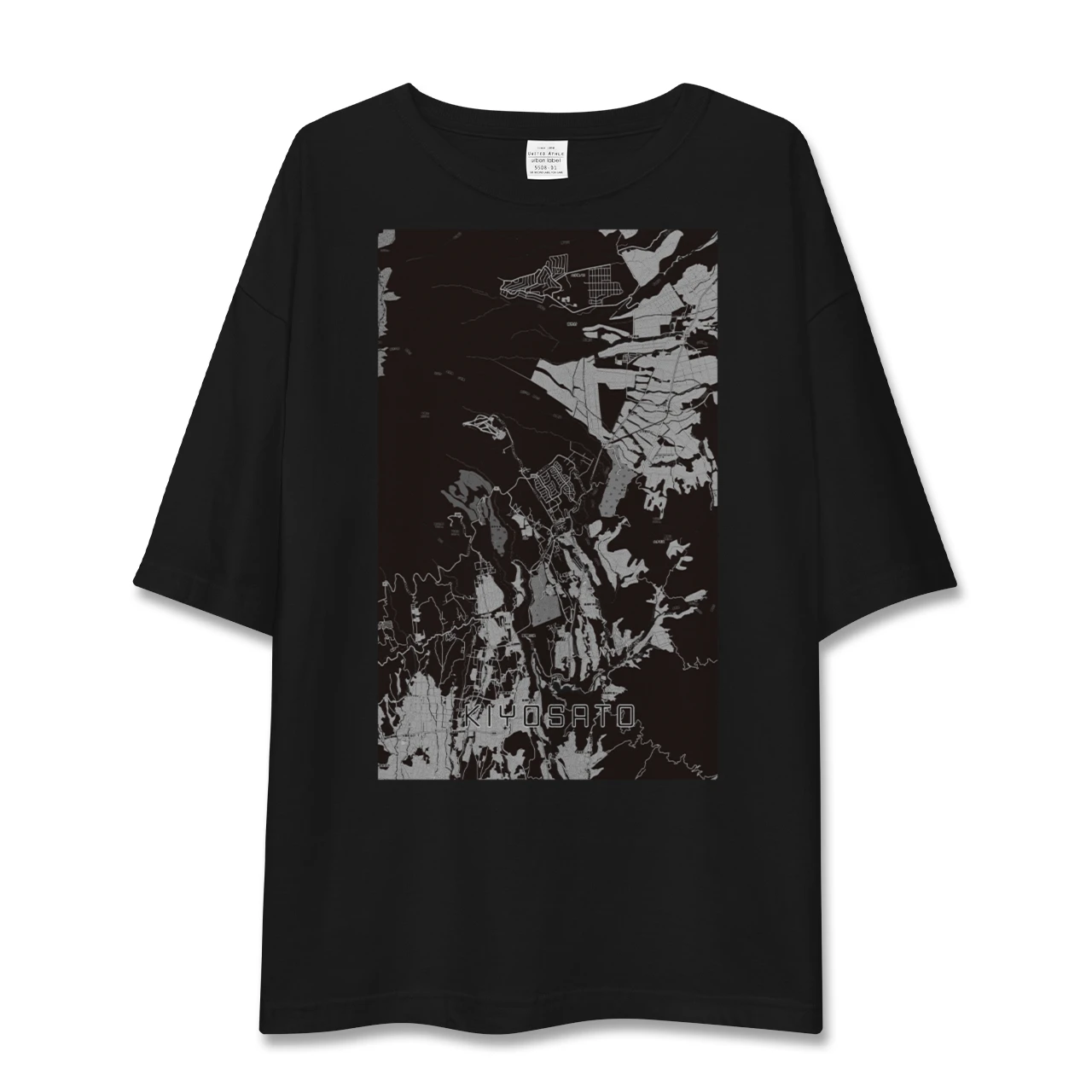 【清里(山梨県)】地図柄ビッグシルエットTシャツ