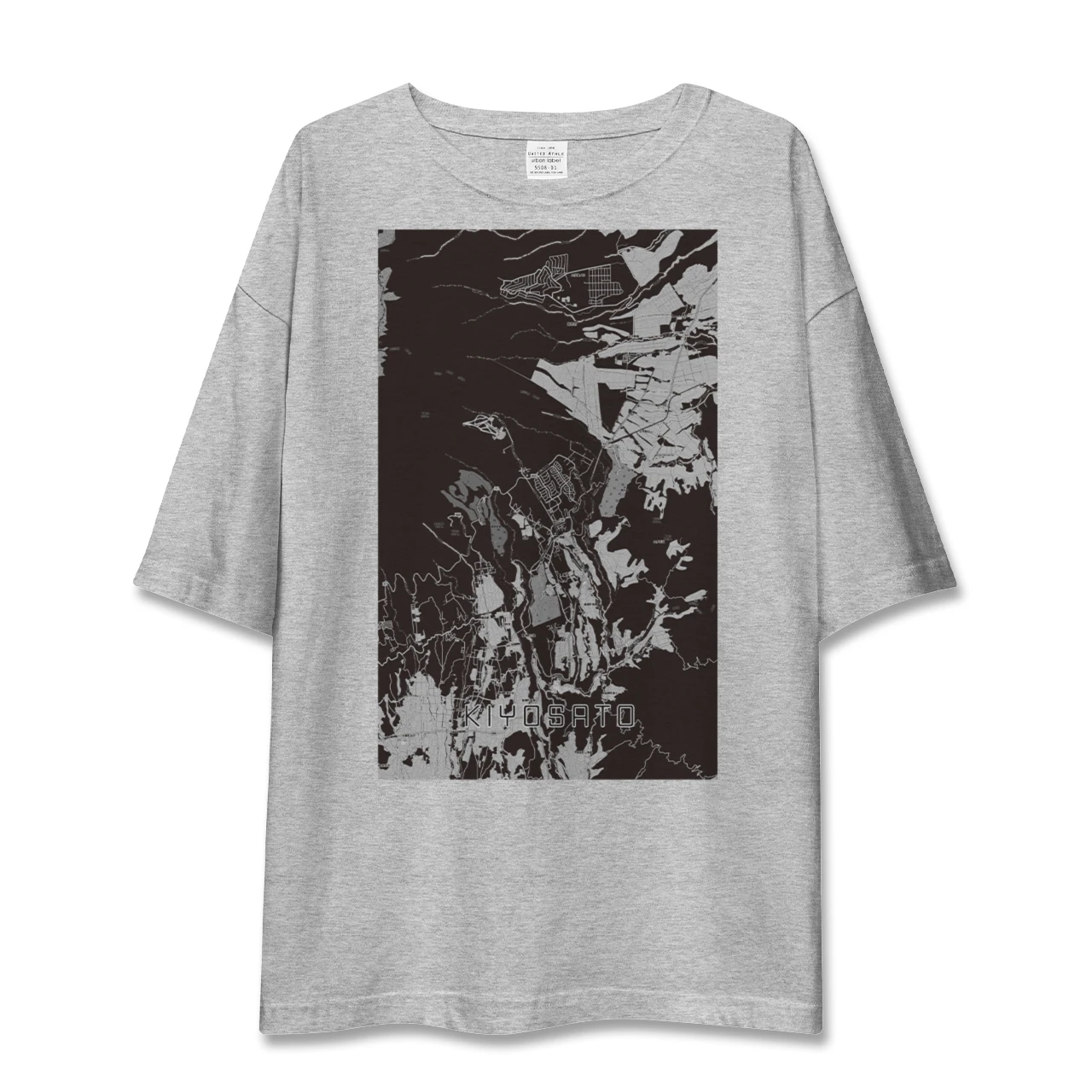 【清里(山梨県)】地図柄ビッグシルエットTシャツ