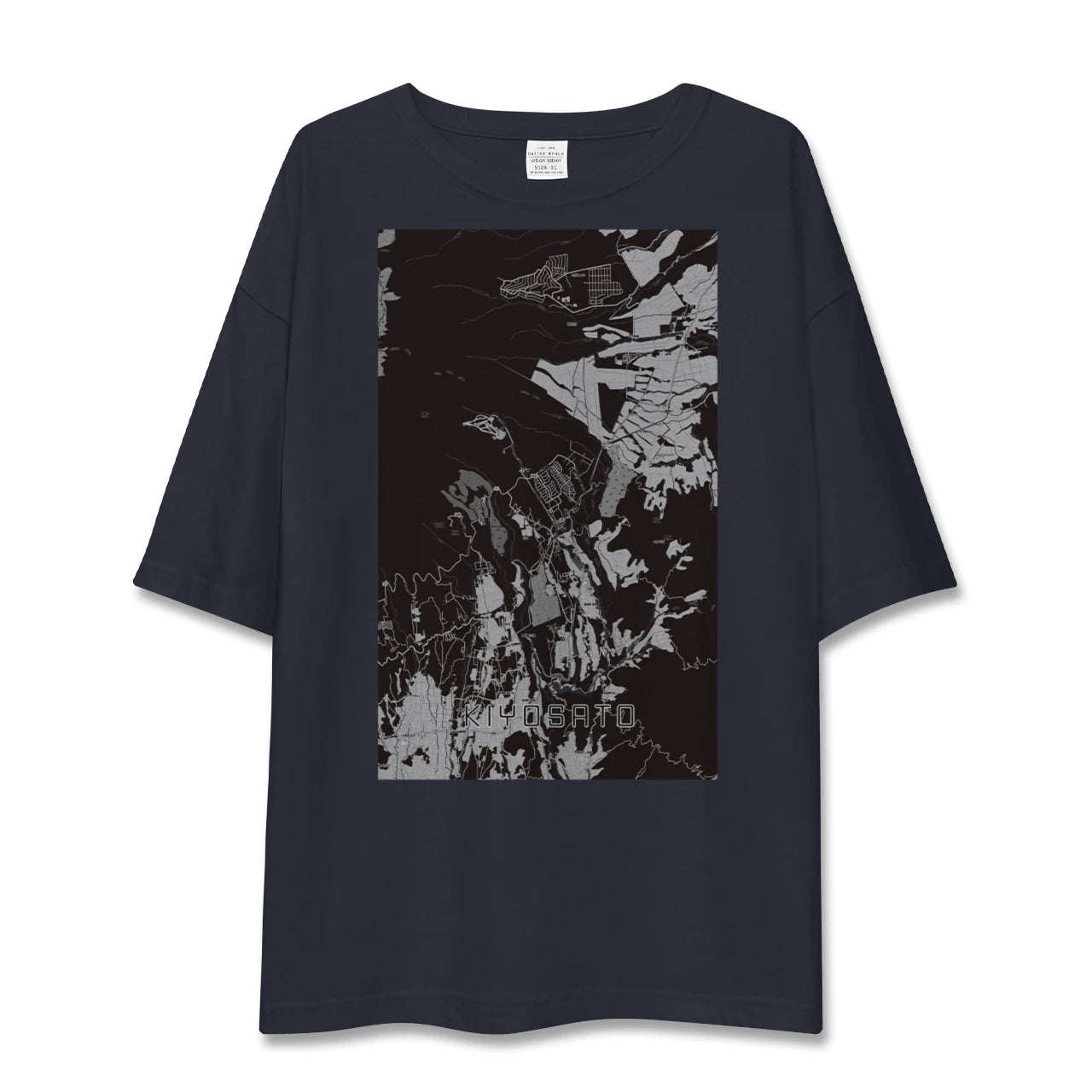 【清里(山梨県)】地図柄ビッグシルエットTシャツ