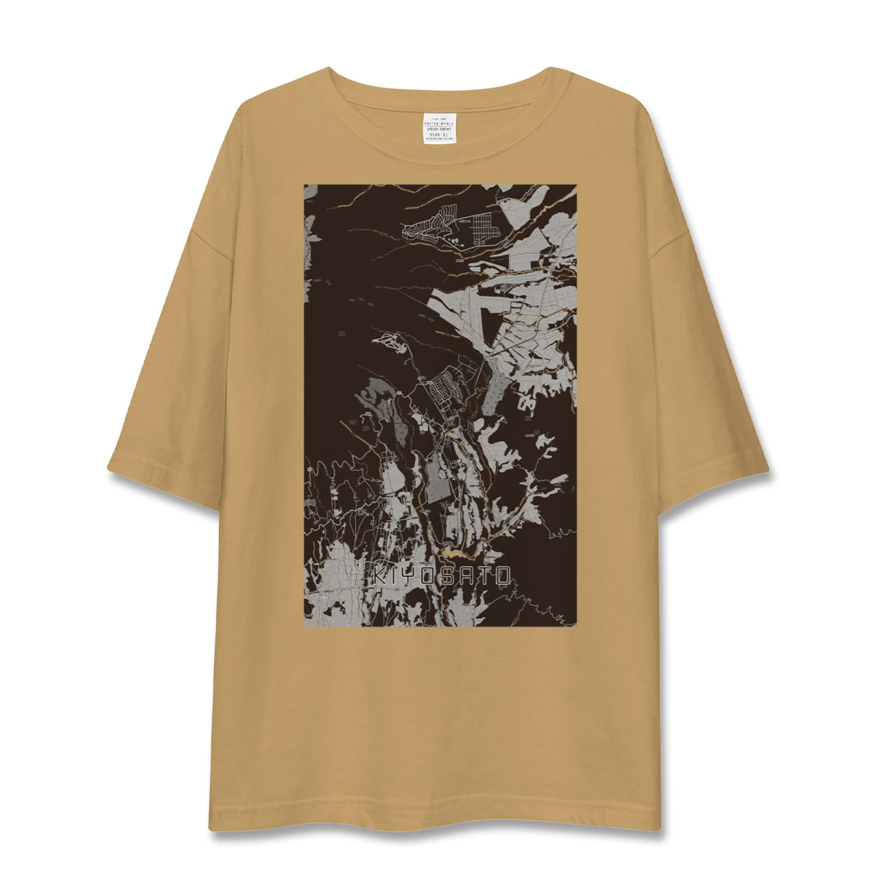【清里(山梨県)】地図柄ビッグシルエットTシャツ