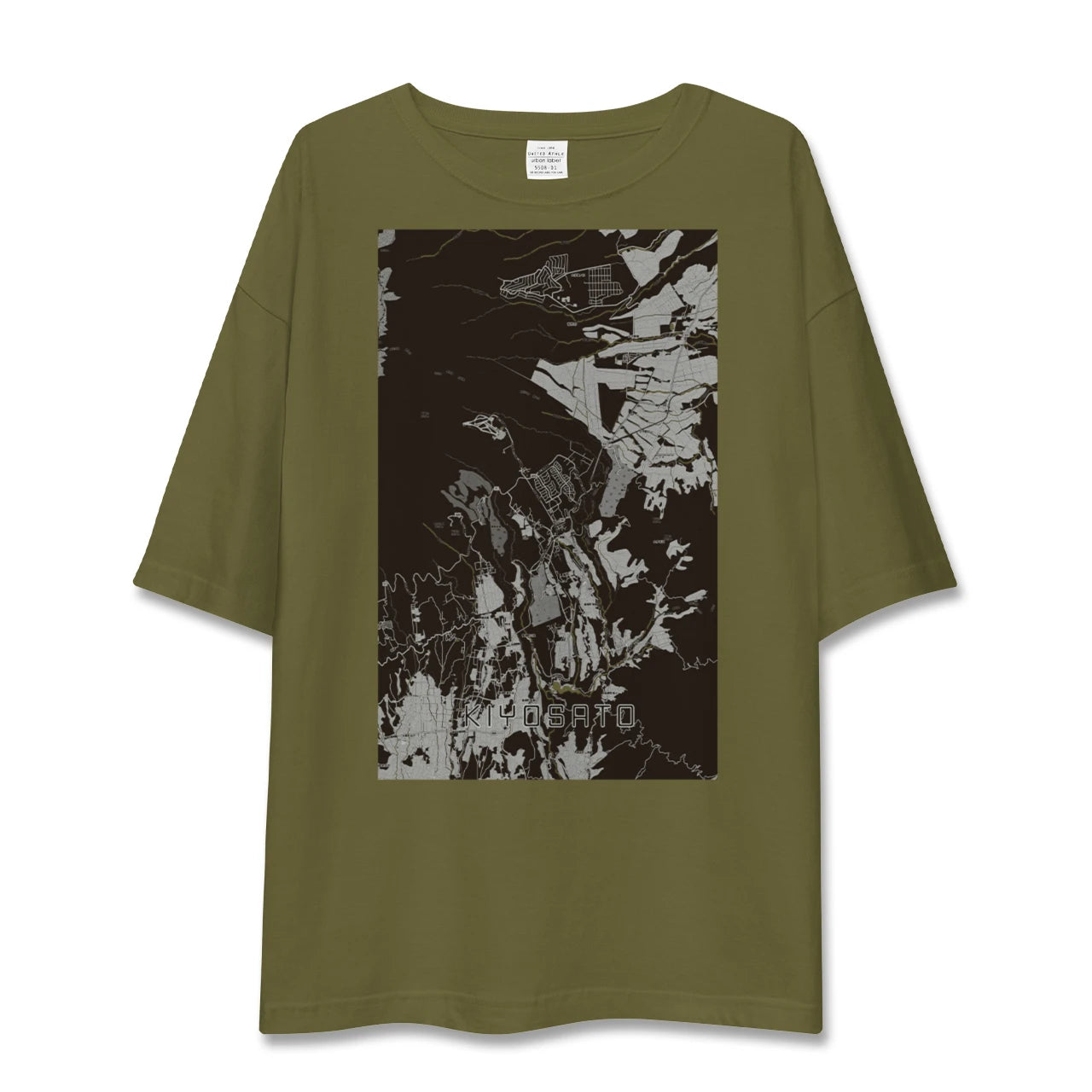 【清里(山梨県)】地図柄ビッグシルエットTシャツ