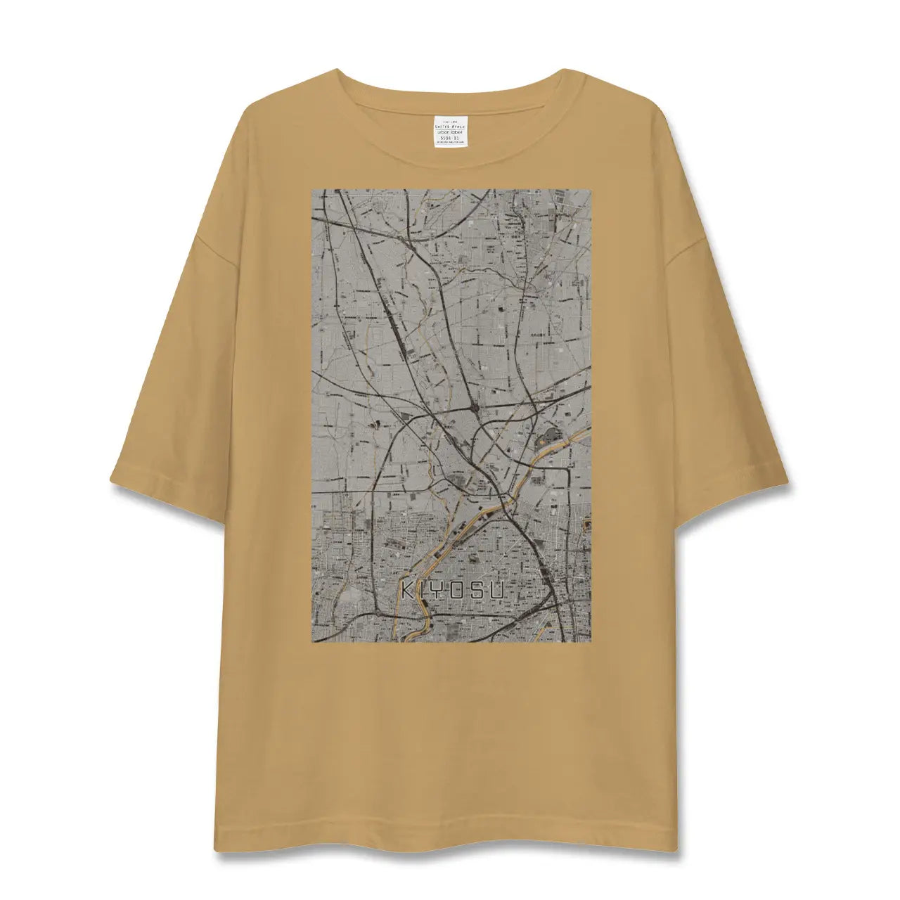 【清須(愛知県)】地図柄ビッグシルエットTシャツ