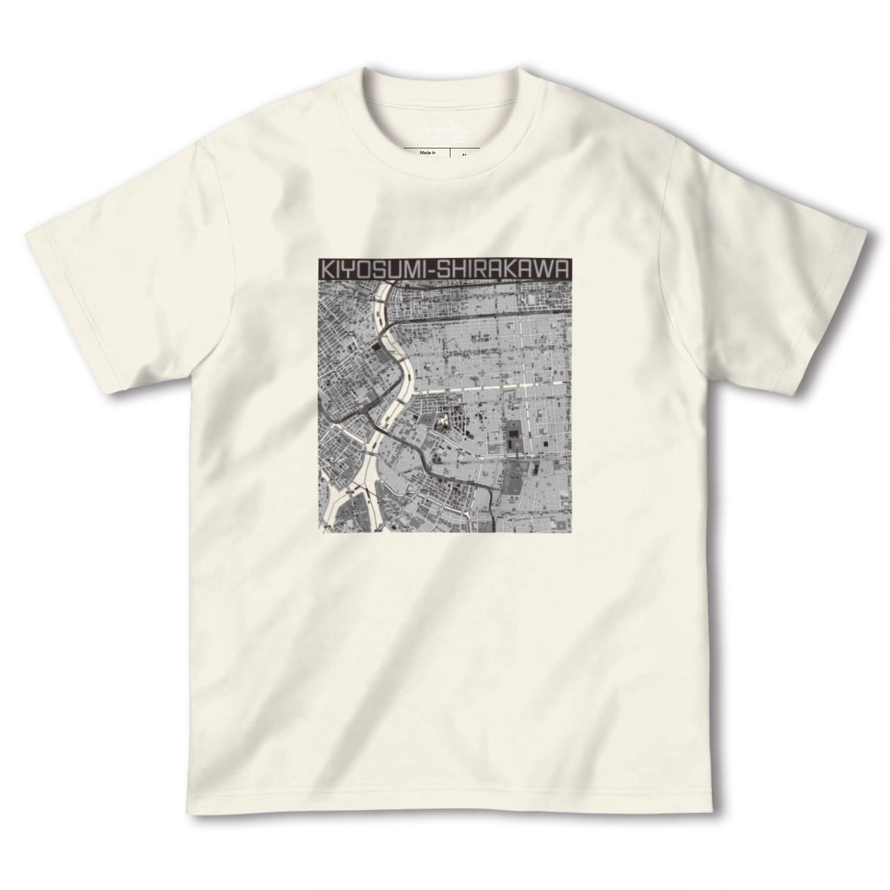 【清澄白河(東京都)】地図柄ヘビーウェイトTシャツ