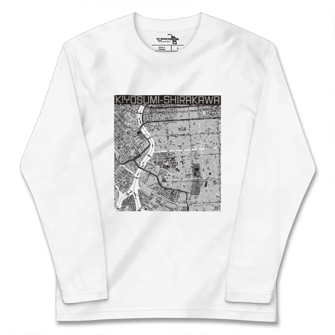【清澄白河(東京都)】地図柄ロングスリーブTシャツ