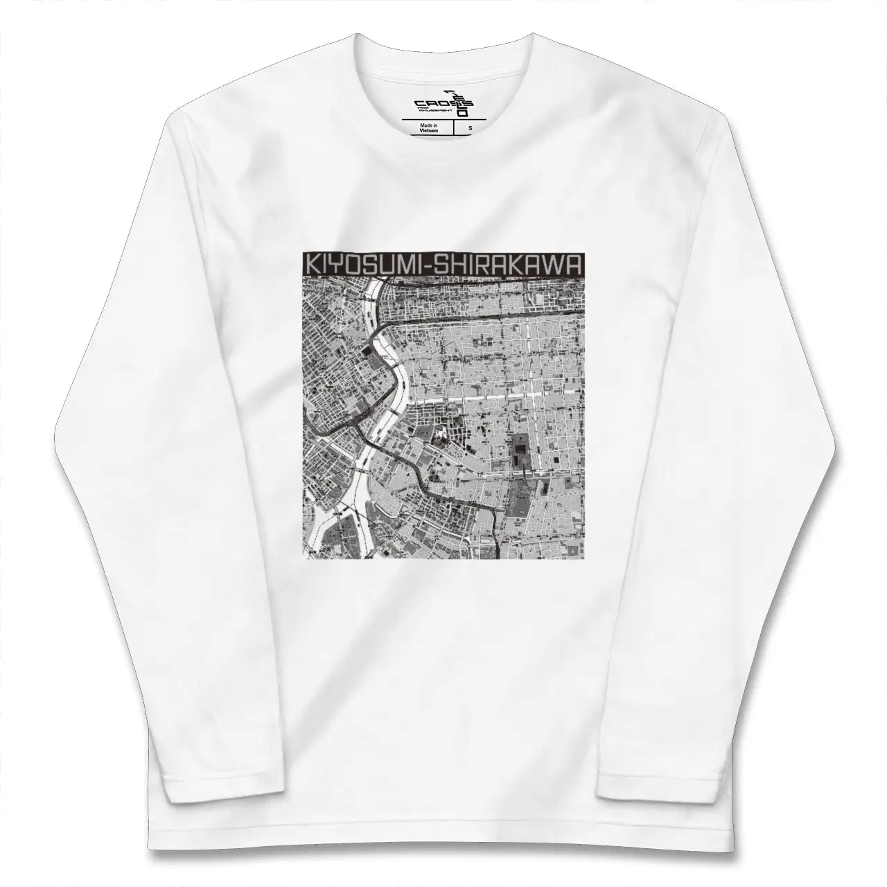 【清澄白河(東京都)】地図柄ロングスリーブTシャツ
