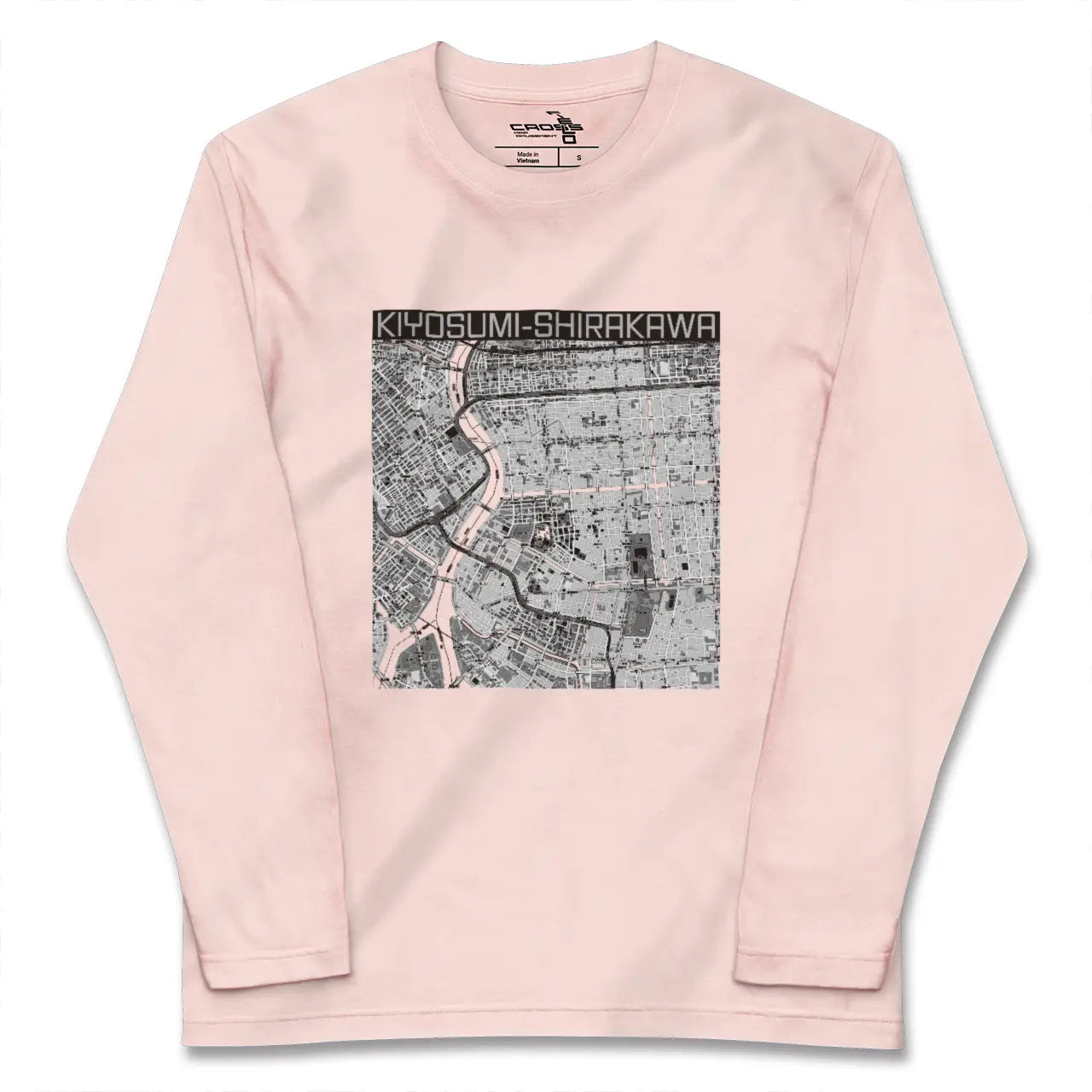 【清澄白河(東京都)】地図柄ロングスリーブTシャツ
