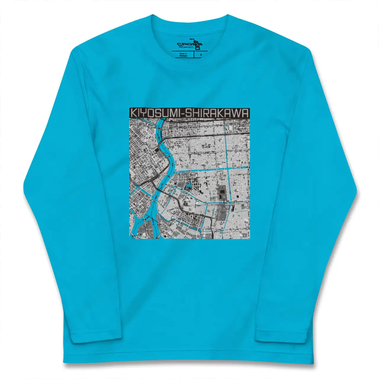 【清澄白河(東京都)】地図柄ロングスリーブTシャツ