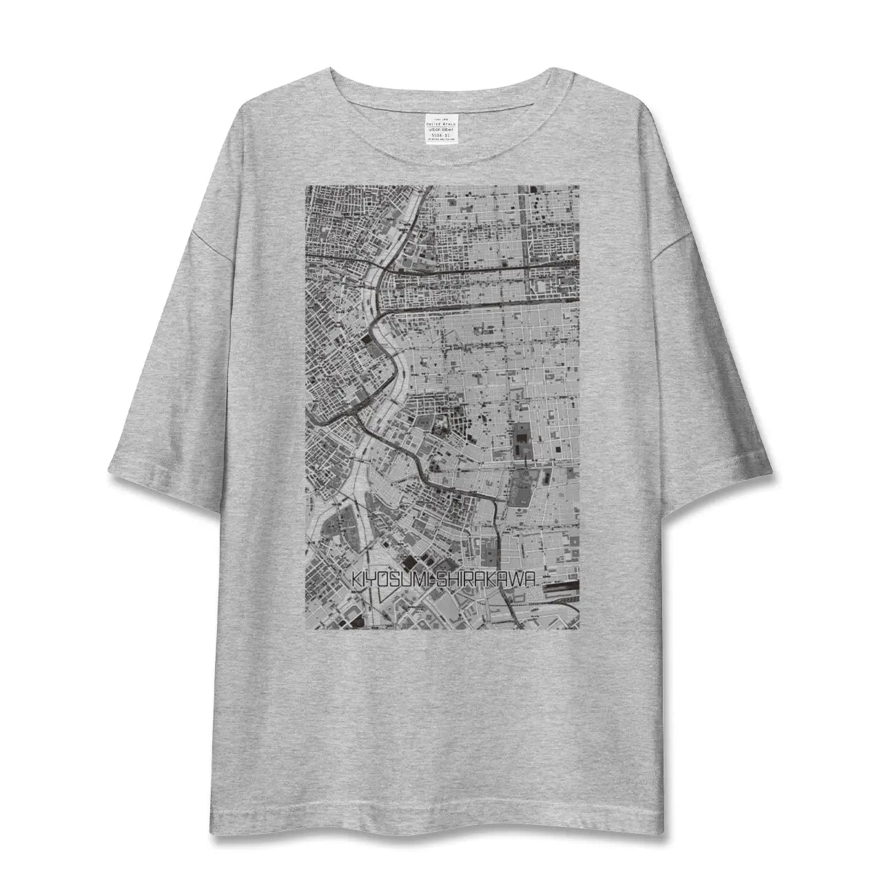 【清澄白河(東京都)】地図柄ビッグシルエットTシャツ
