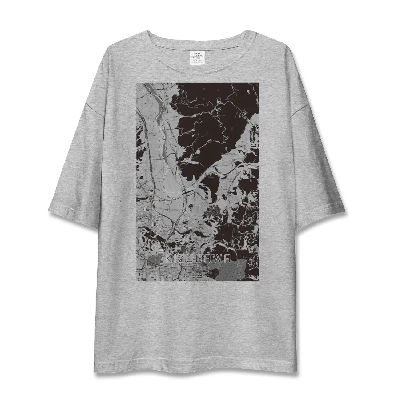 【木津川(京都府)】地図柄ビッグシルエットTシャツ