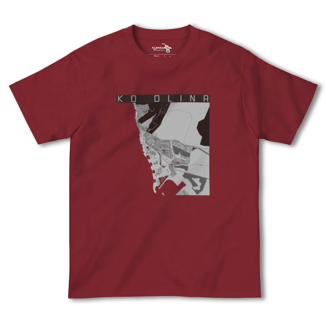 【コオリナ(アメリカ)】地図柄ヘビーウェイトTシャツ