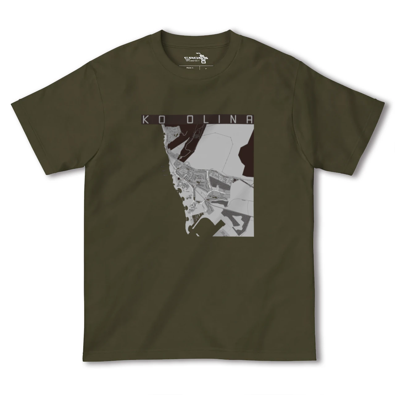 【コオリナ(アメリカ)】地図柄ヘビーウェイトTシャツ