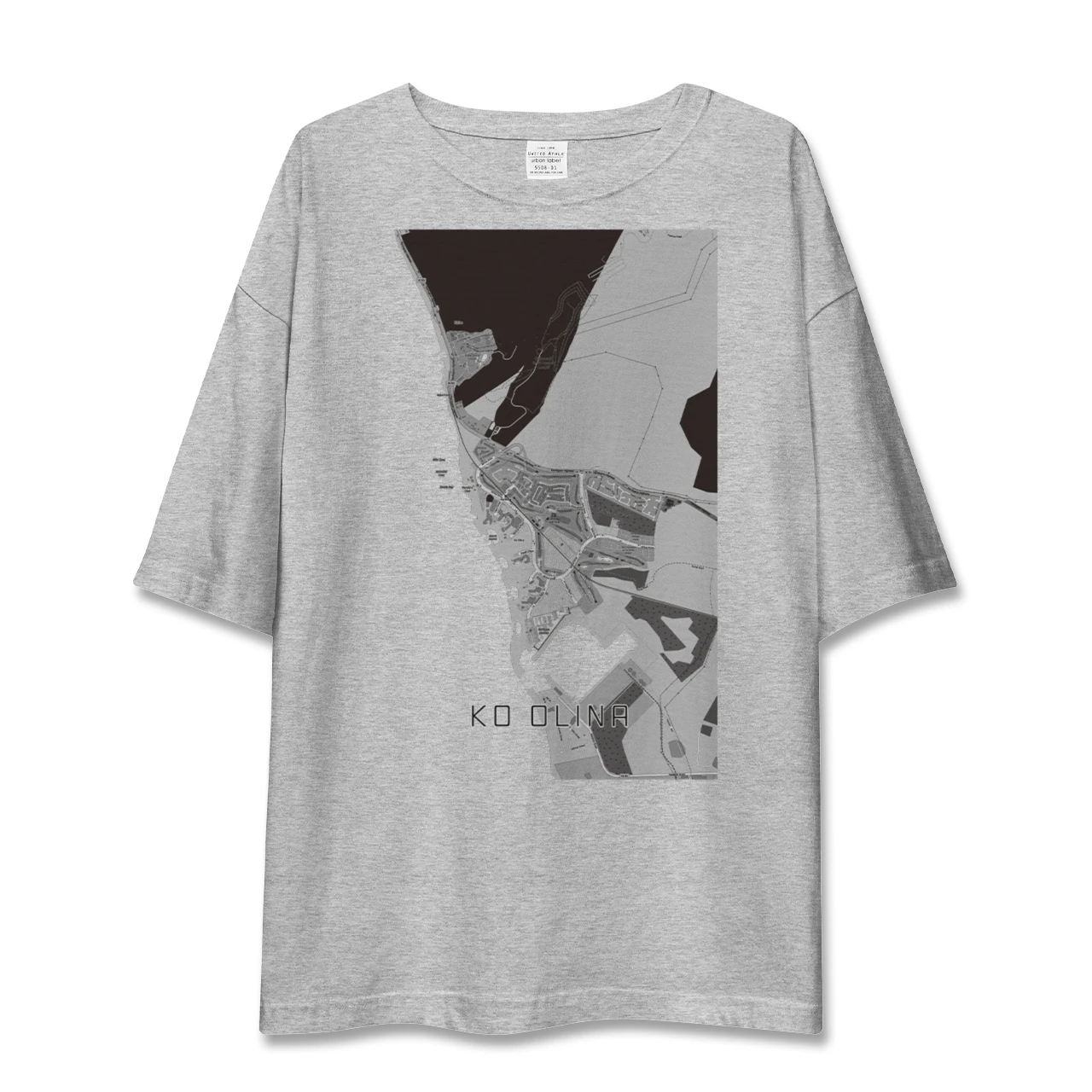 【コオリナ(アメリカ)】地図柄ビッグシルエットTシャツ