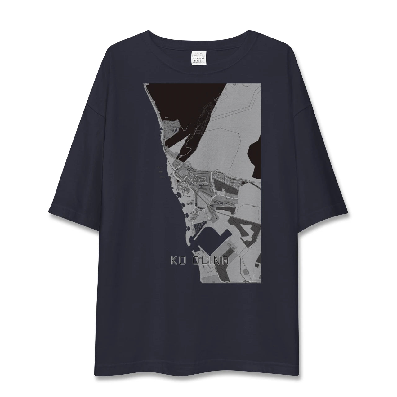 【コオリナ(アメリカ)】地図柄ビッグシルエットTシャツ
