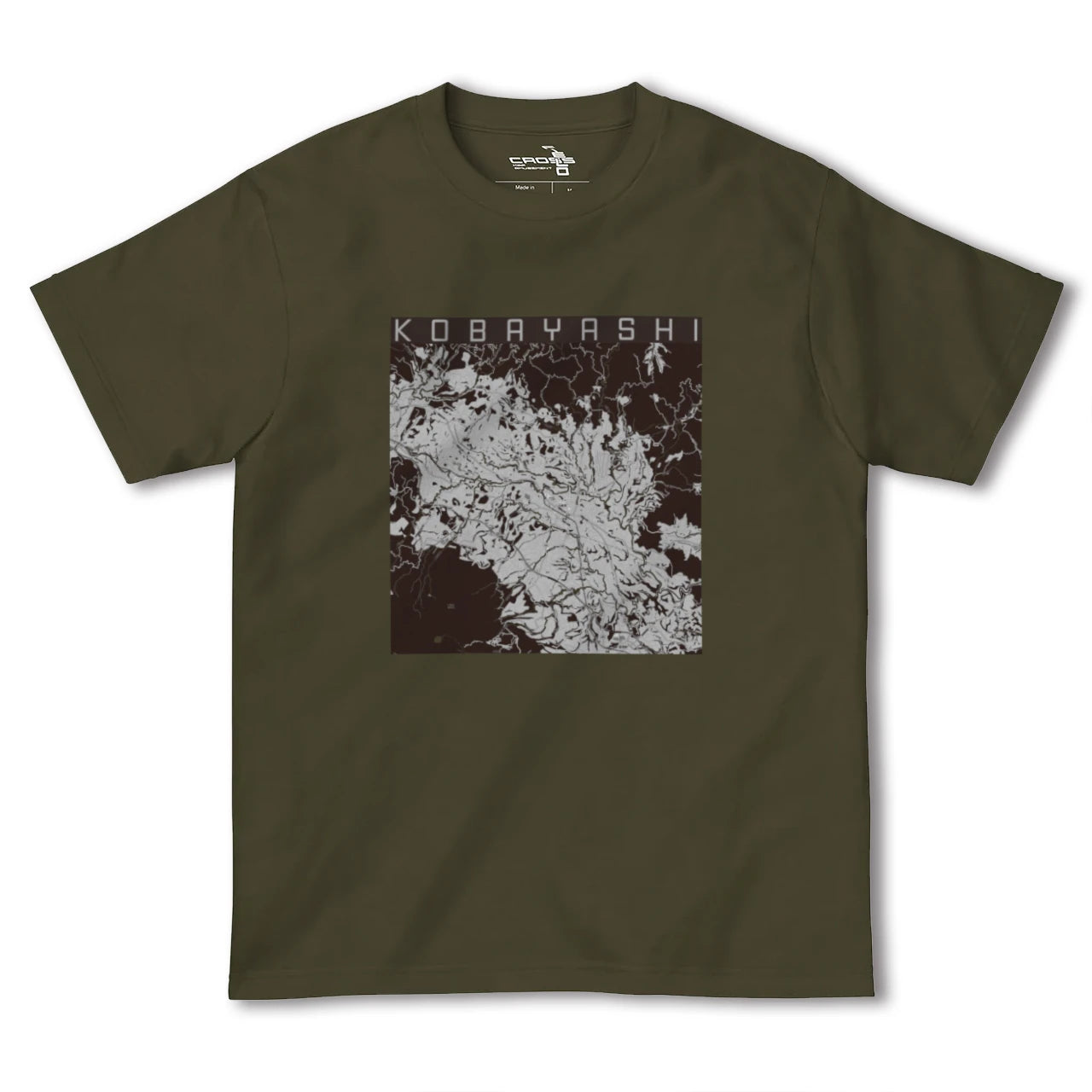 【小林(宮崎県)】地図柄ヘビーウェイトTシャツ