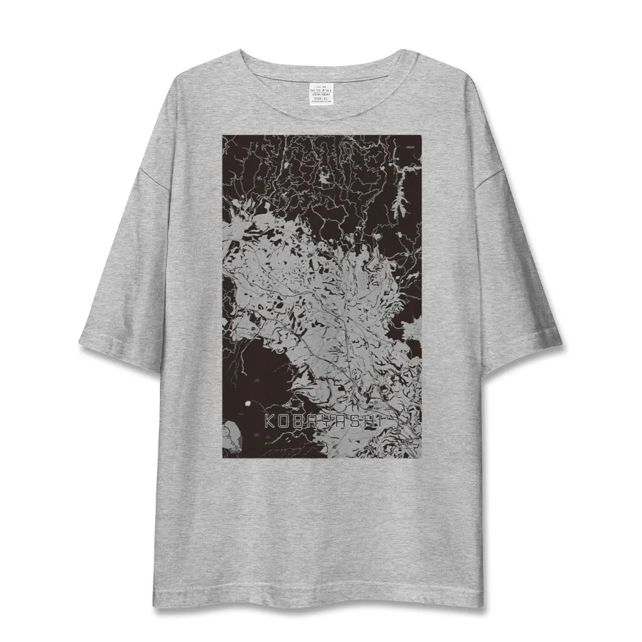 【小林(宮崎県)】地図柄ビッグシルエットTシャツ