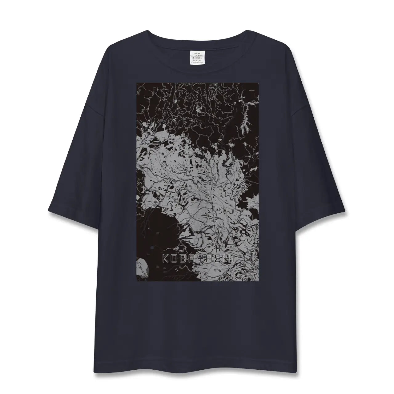 【小林(宮崎県)】地図柄ビッグシルエットTシャツ