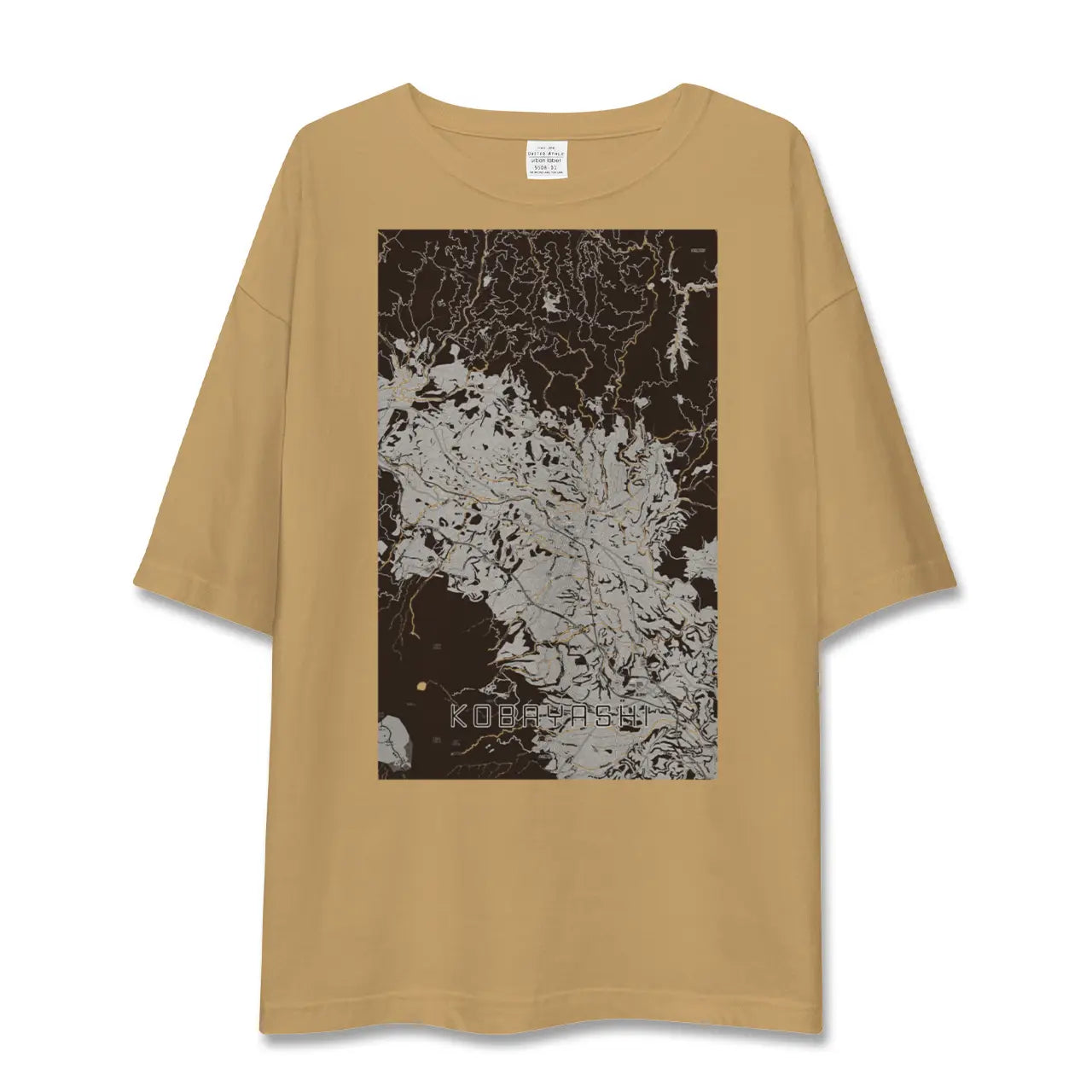 【小林(宮崎県)】地図柄ビッグシルエットTシャツ