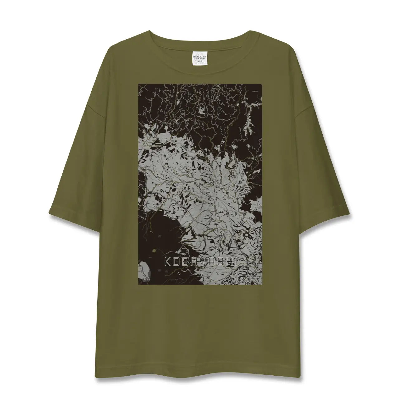 【小林(宮崎県)】地図柄ビッグシルエットTシャツ