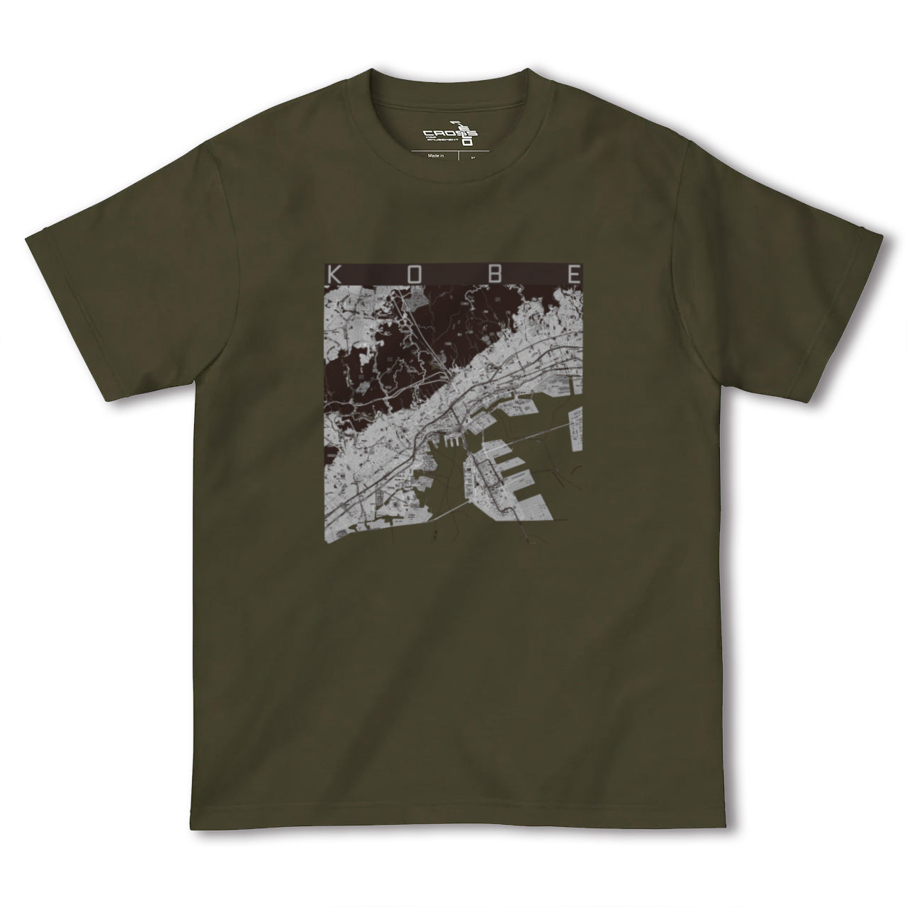 【神戸(兵庫県)】地図柄ヘビーウェイトTシャツ
