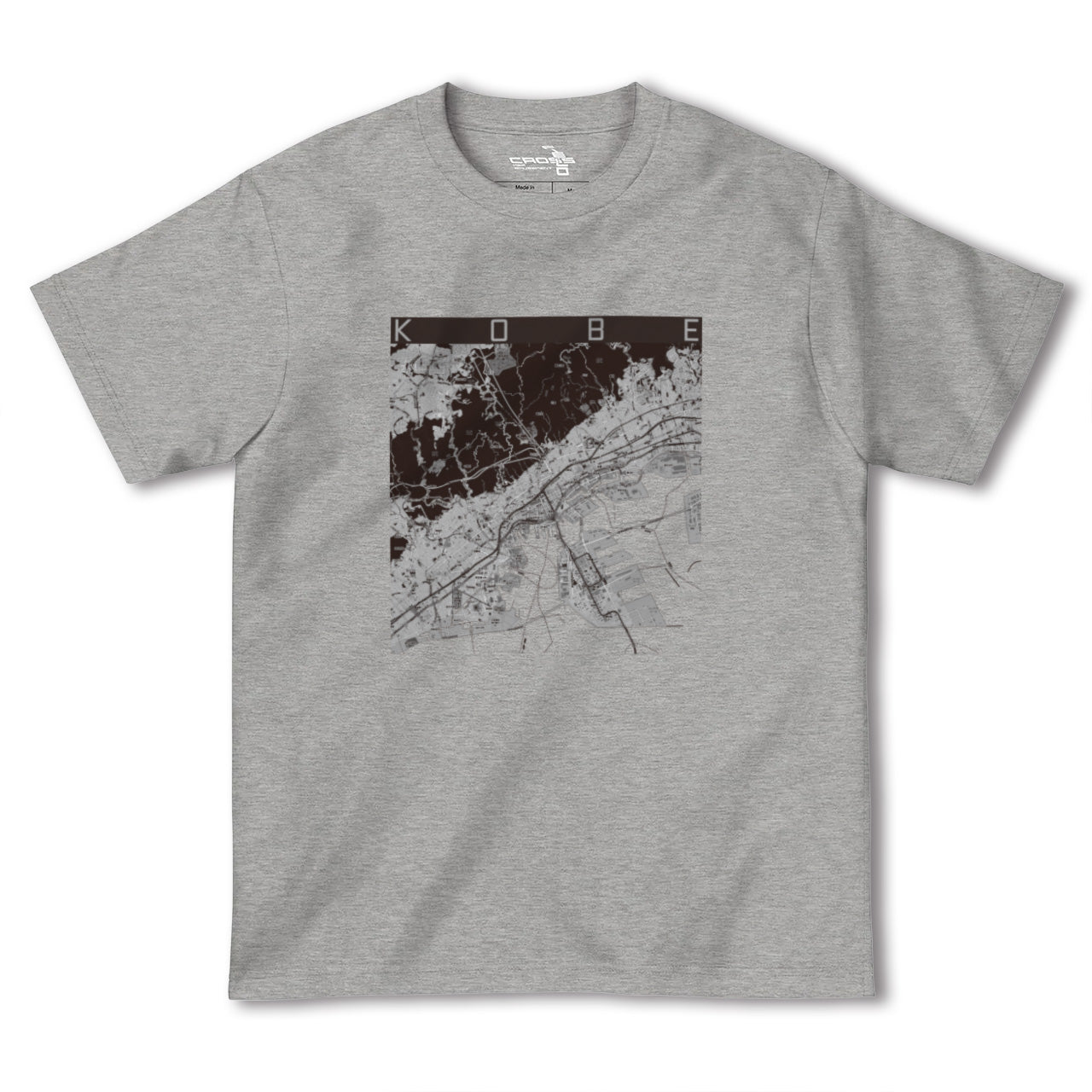 【神戸(兵庫県)】地図柄ヘビーウェイトTシャツ