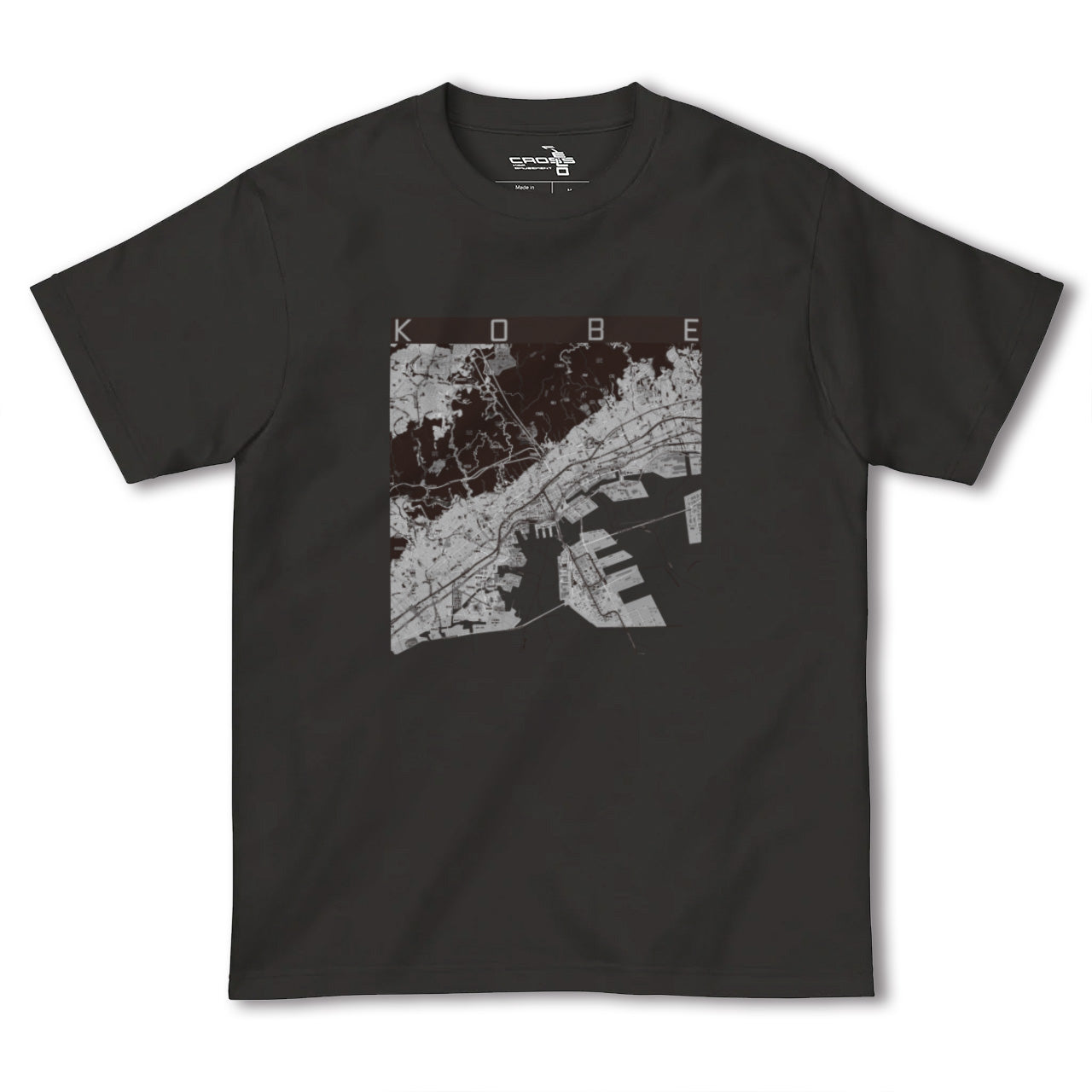 【神戸(兵庫県)】地図柄ヘビーウェイトTシャツ