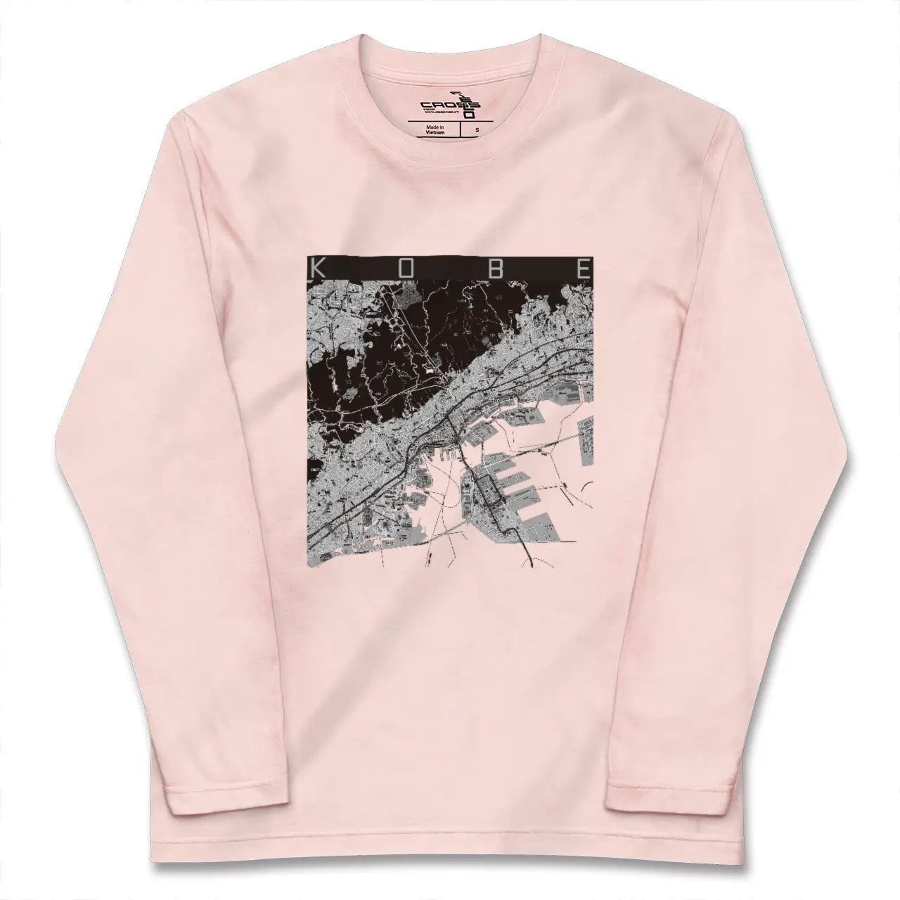【神戸(兵庫県)】地図柄ロングスリーブTシャツ