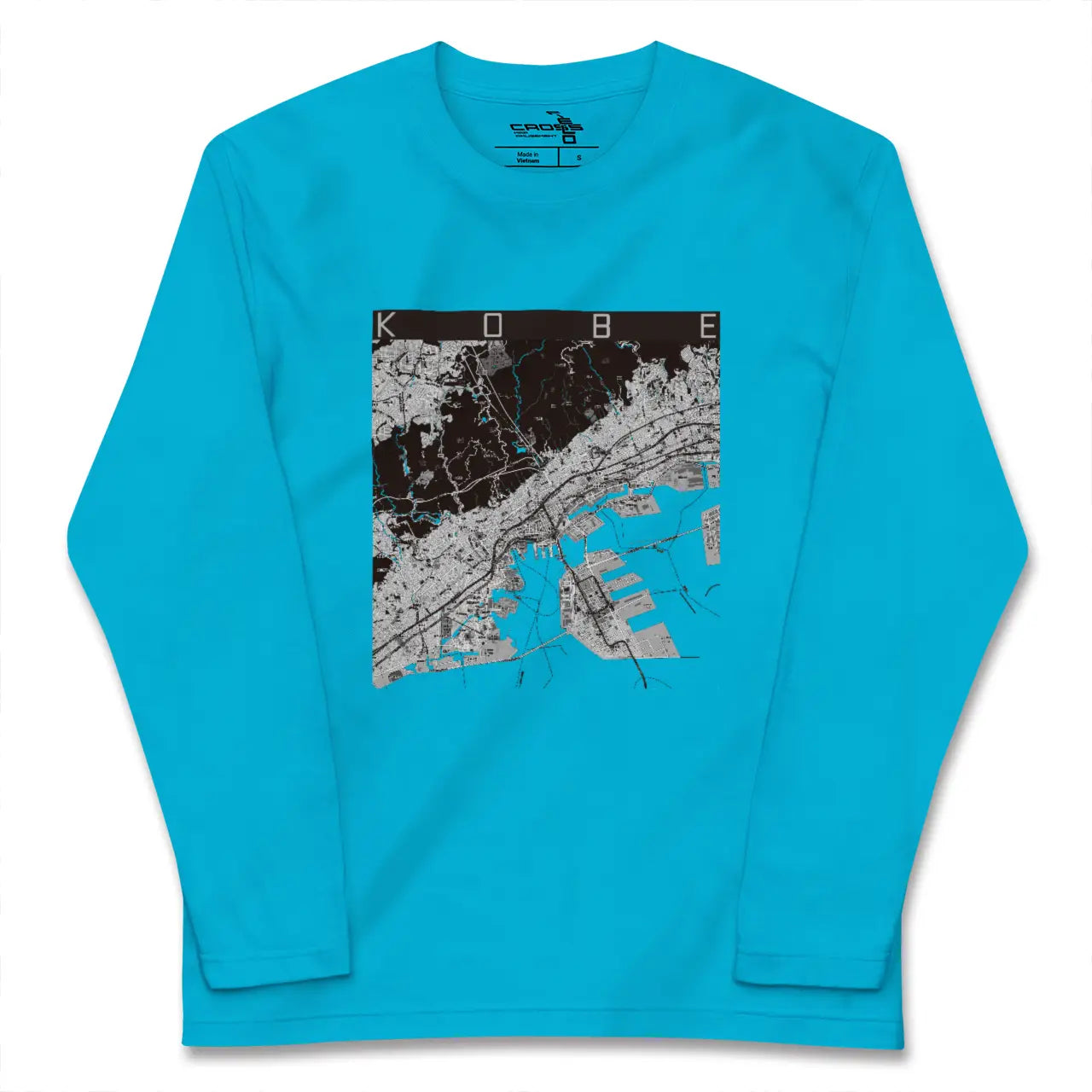 【神戸(兵庫県)】地図柄ロングスリーブTシャツ
