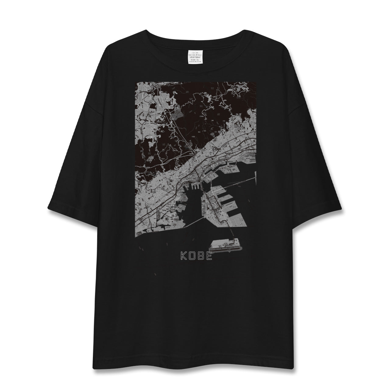 【神戸(兵庫県)】地図柄ビッグシルエットTシャツ