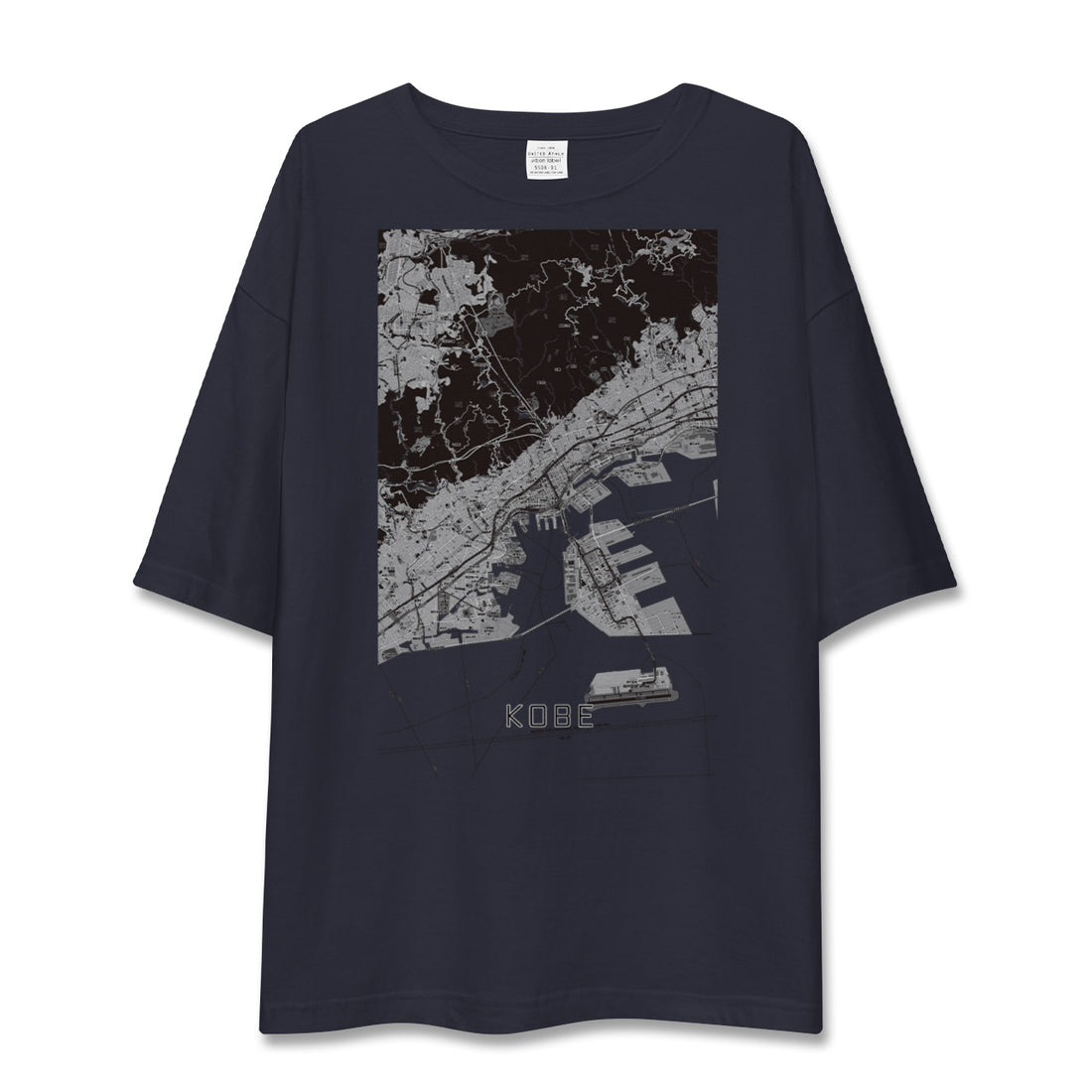 【神戸(兵庫県)】地図柄ビッグシルエットTシャツ